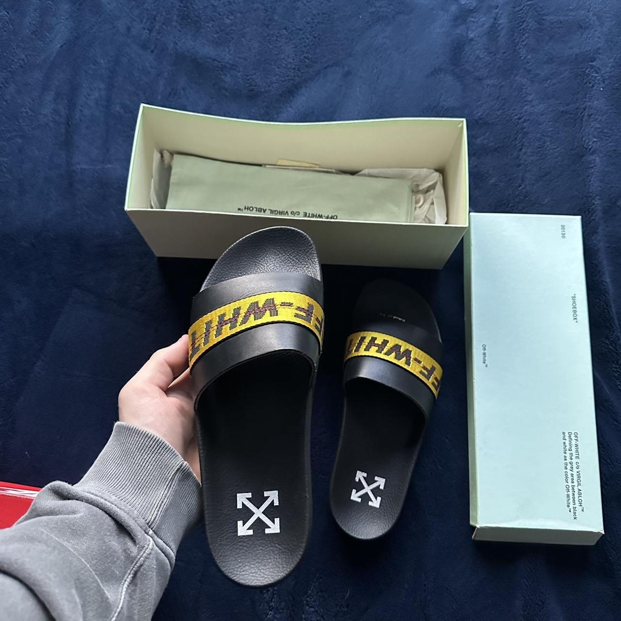 Off White Slides Size 10 Purchased at Nordstrom Depop