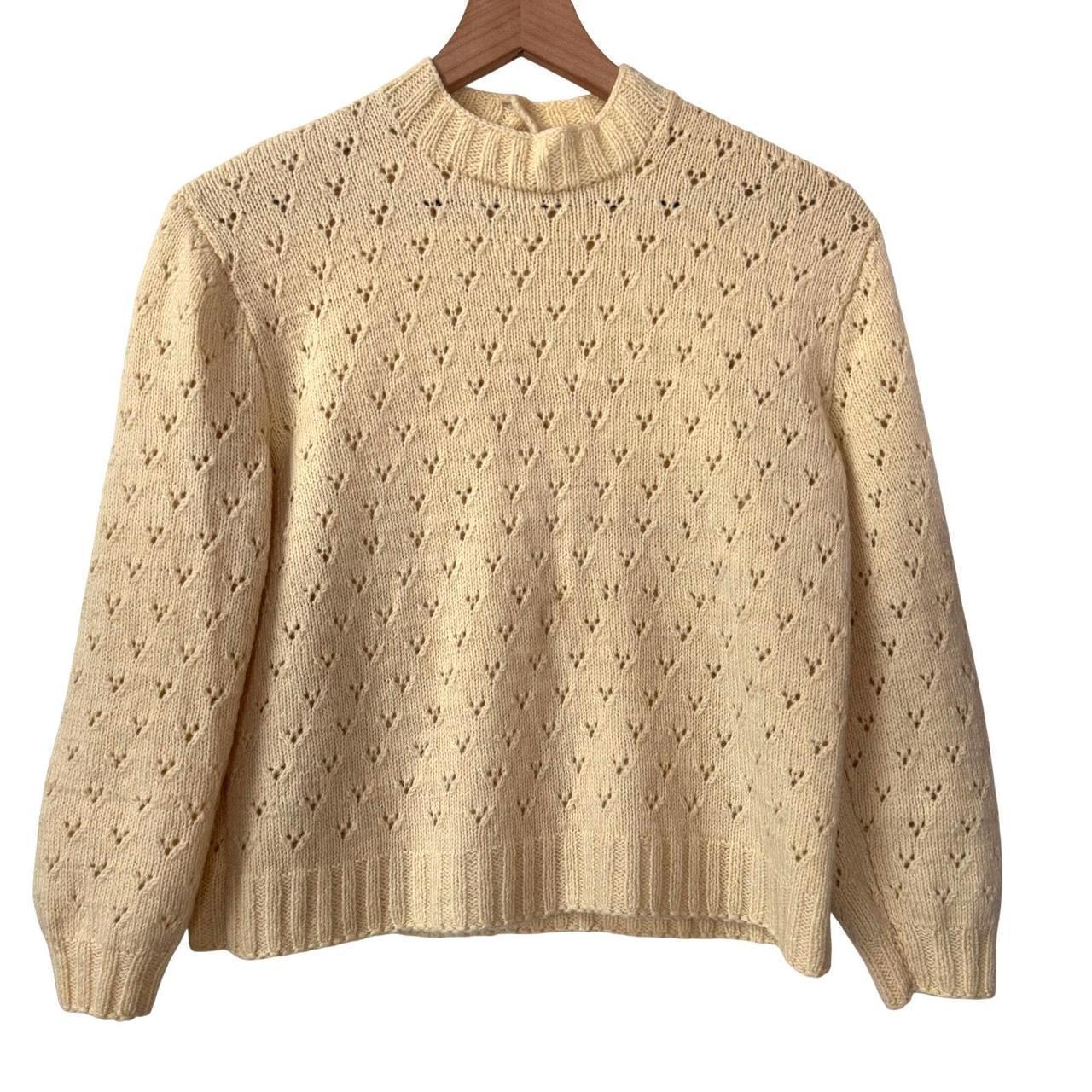 Source Unknown Women's Sweater - Yellow/Cream - S… - image 1