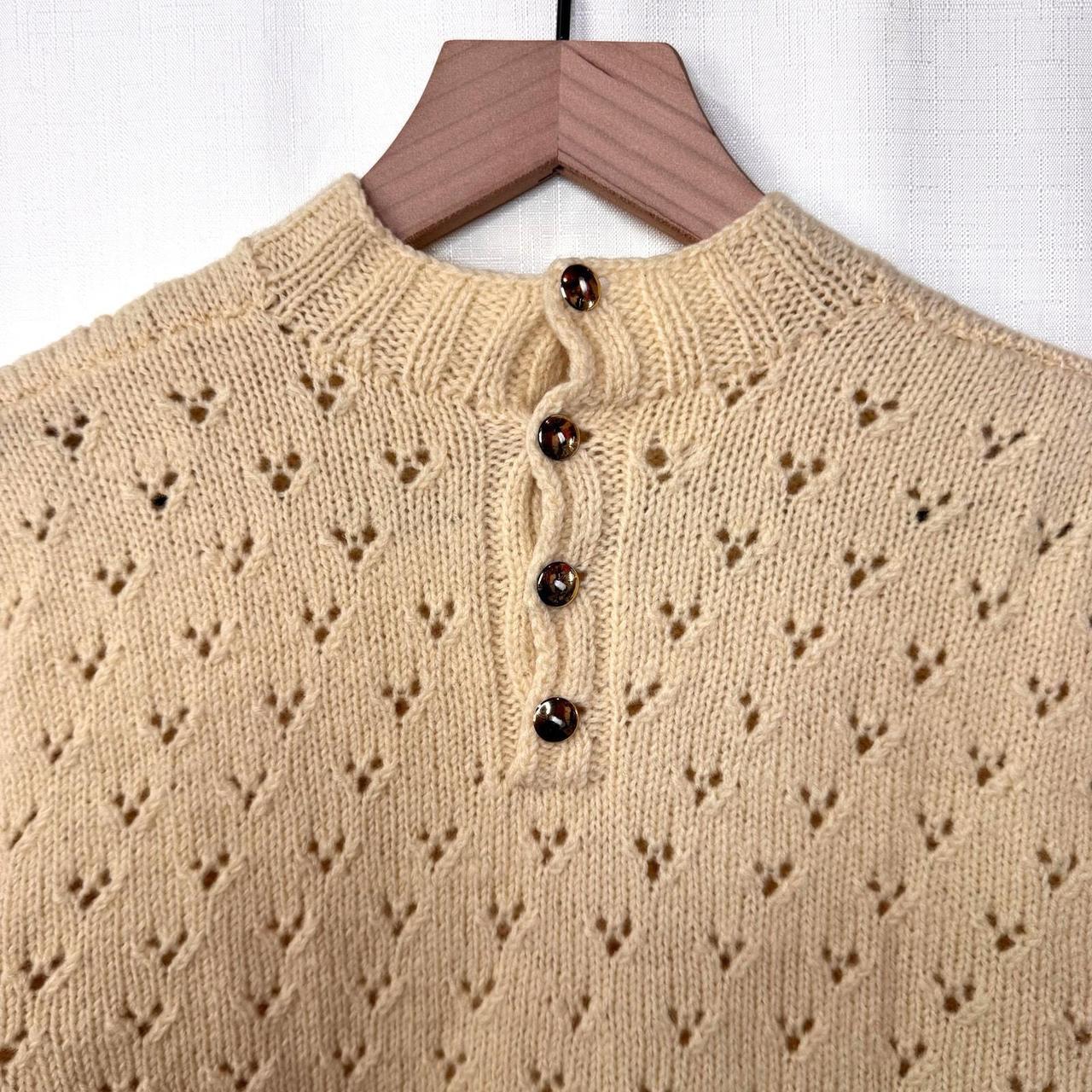 Source Unknown Women's Sweater - Yellow/Cream - S… - image 5