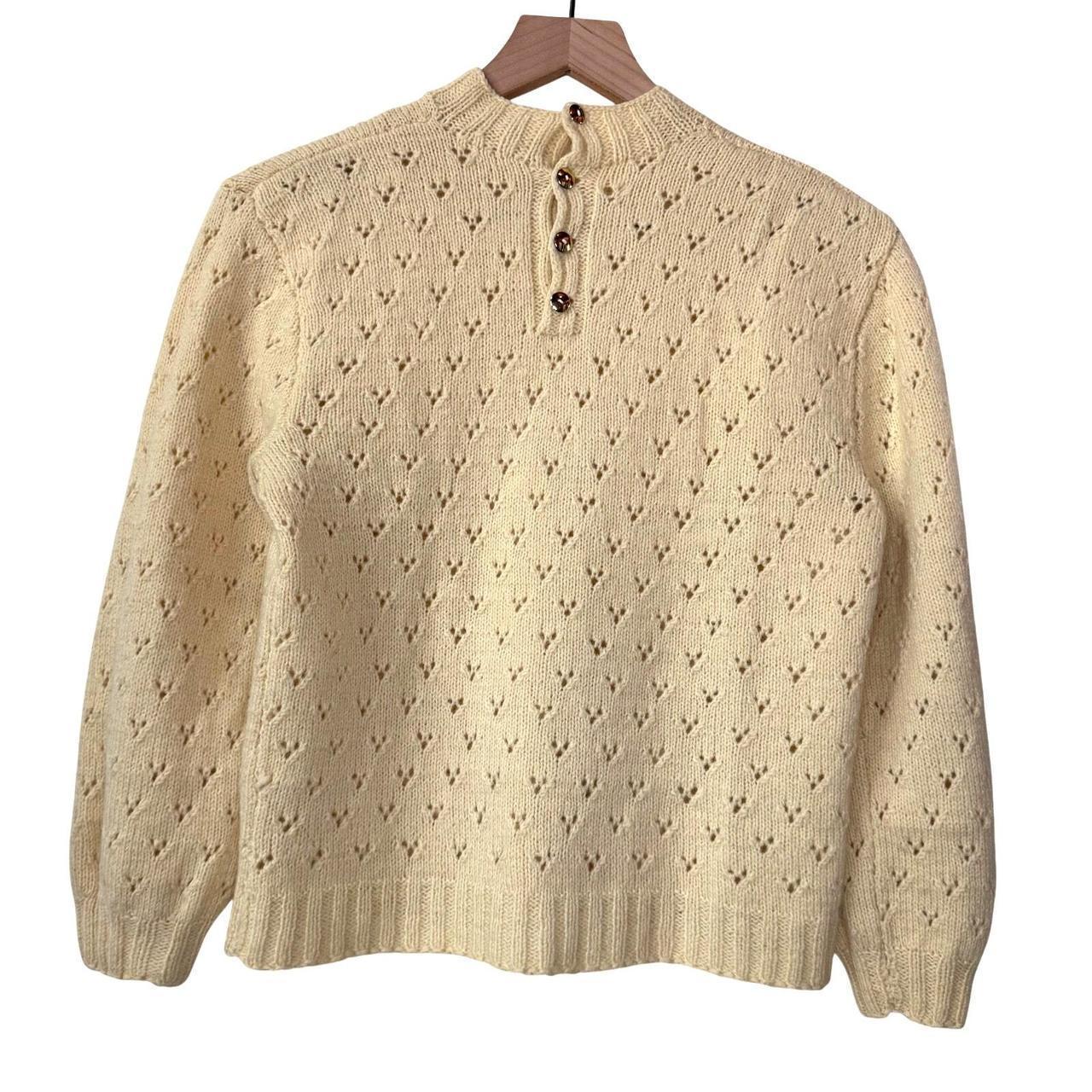 Source Unknown Women's Sweater - Yellow/Cream - S… - image 4