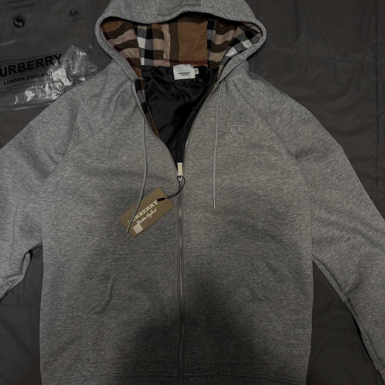 Burberry Grey Zip Up Size M#mens #new #grey #sizem... | Depop