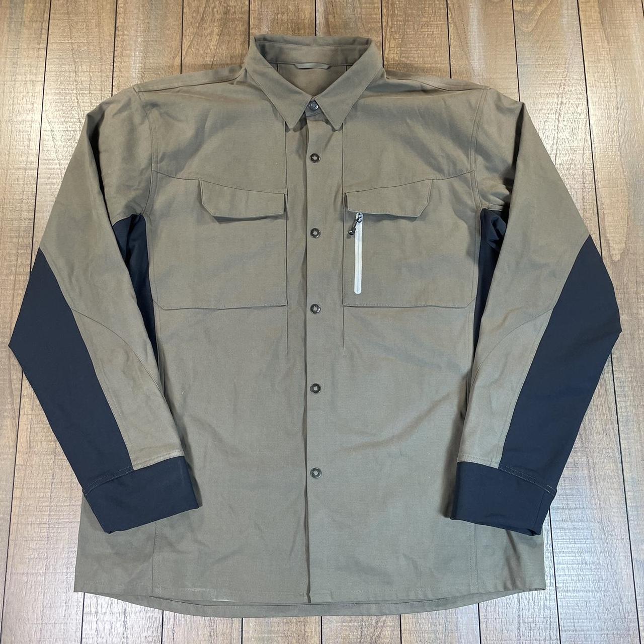 Simms Fly Fishing Gear jacket style button up, thick... - Depop