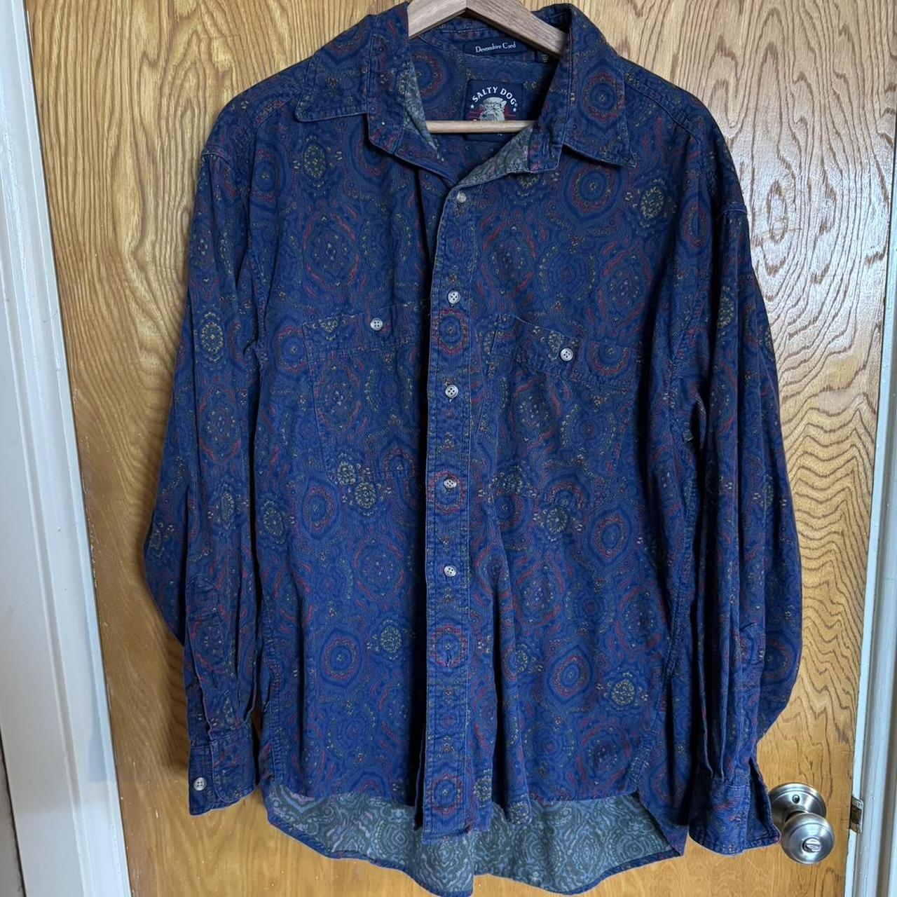 Salty dog flannel Very pretty pattern, worn but no... Depop