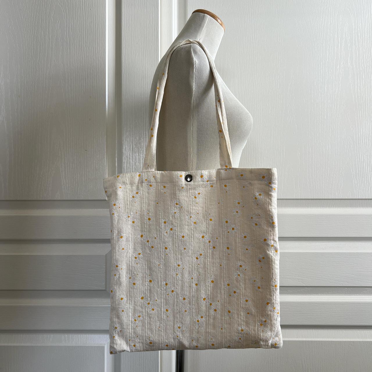 Cotton canvas tote bag lightweight fishing dog lake - Depop