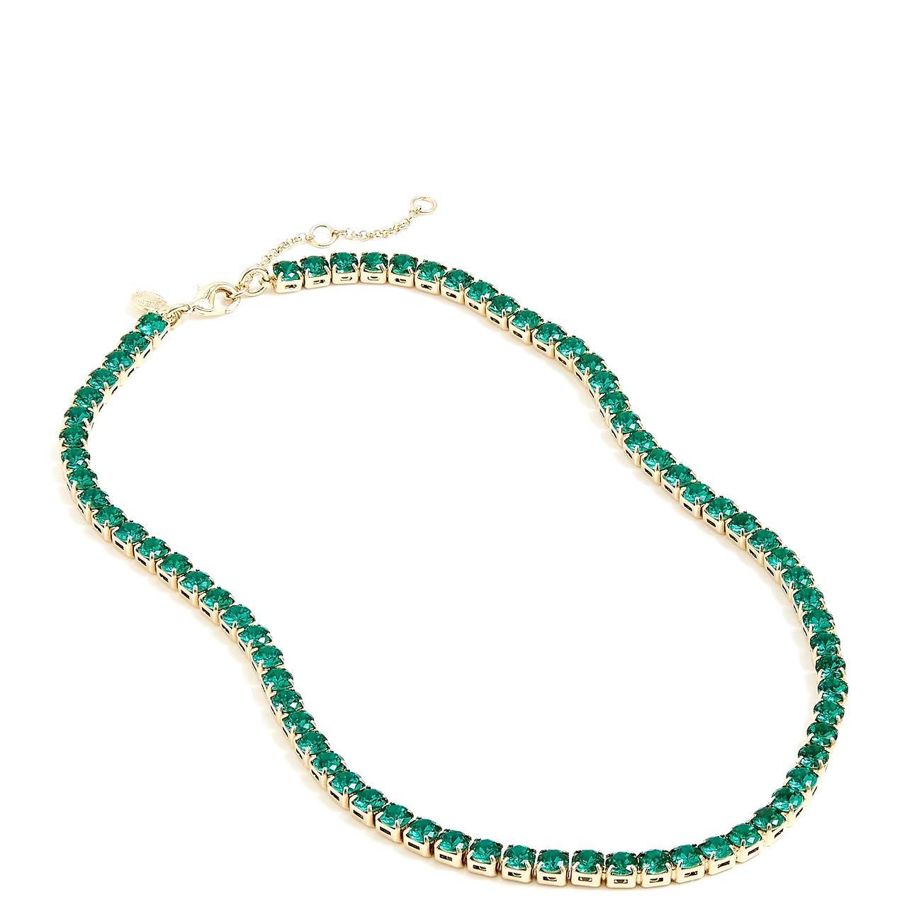 Crew Crystal tennis necklace, Color: