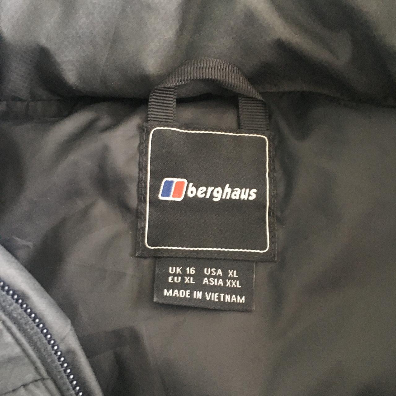 Dark grey berghaus puffer coat. Excellent condition.... - Depop