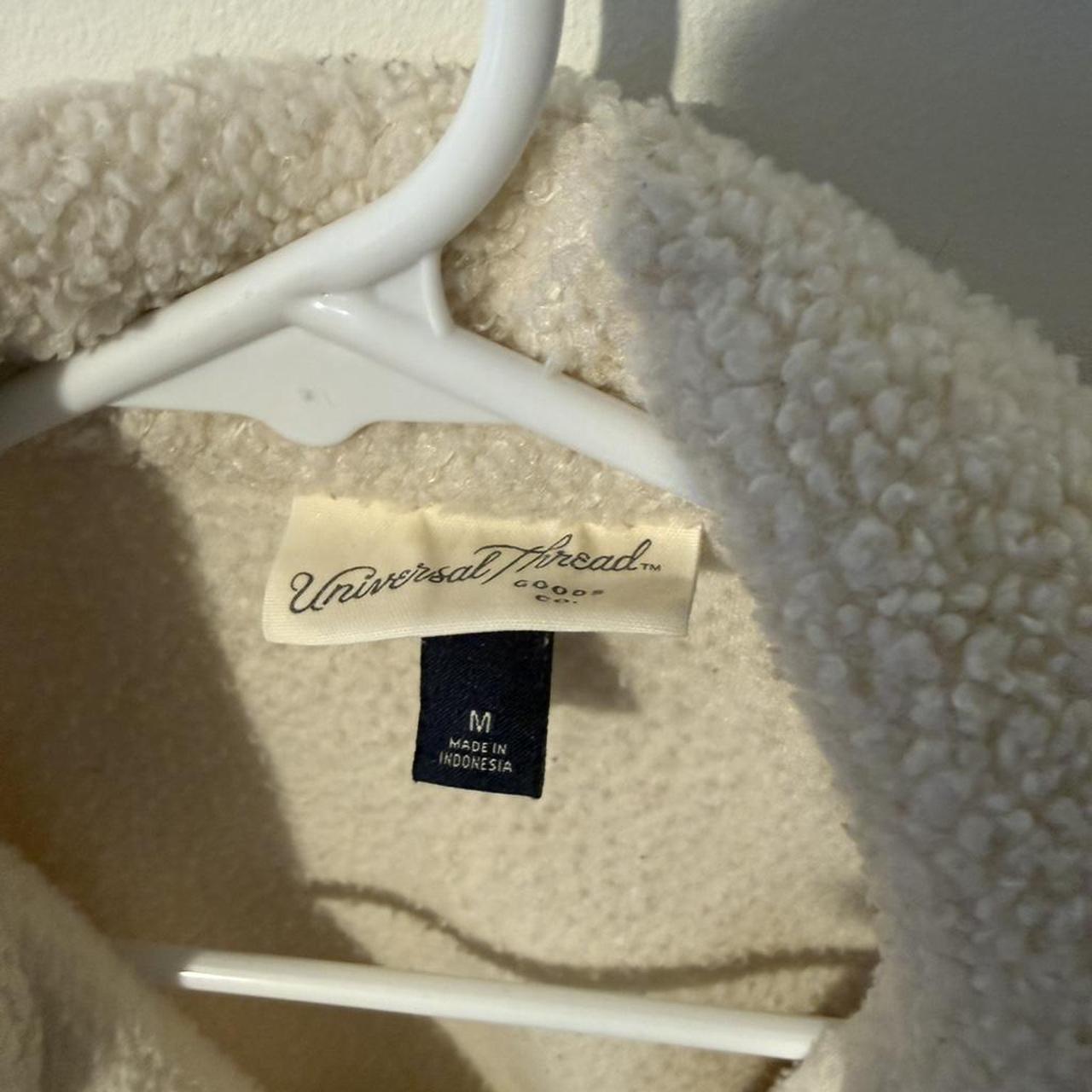 Universal Thread Women's Shacket Jacket - Cream/W… - image 2