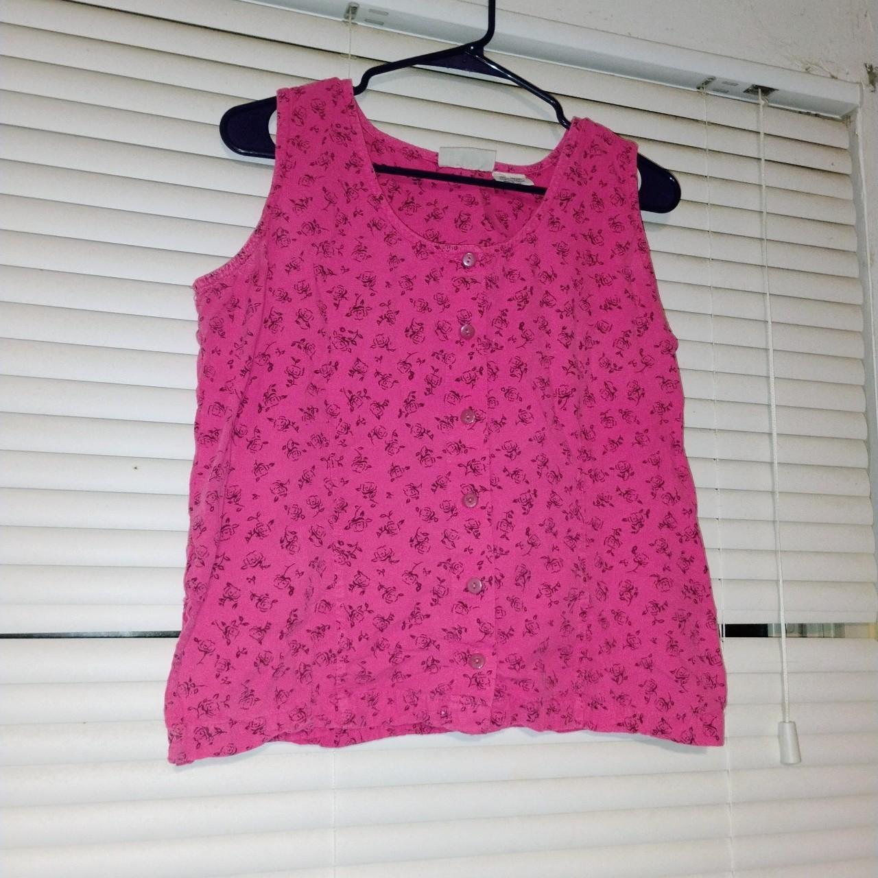 Basic Editions Women's Blouse - Pink - M – basic … - image 1