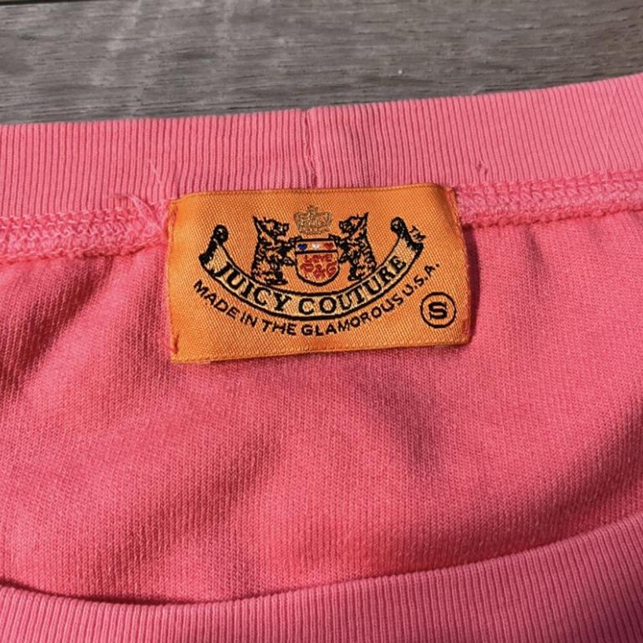 Vintage Juicy Couture pink terrycloth top with pocket - Depop