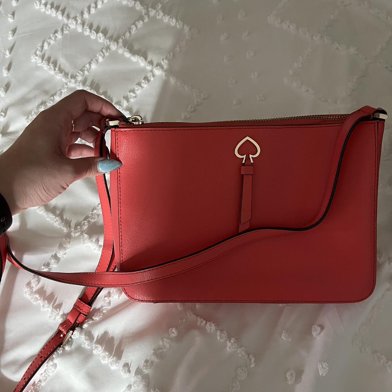 Authethic KATE SPADE Red Coral Handbag Preloved & In Very Good Condition,  Women's Fashion, Bags & Wallets, Cross-body Bags on Carousell