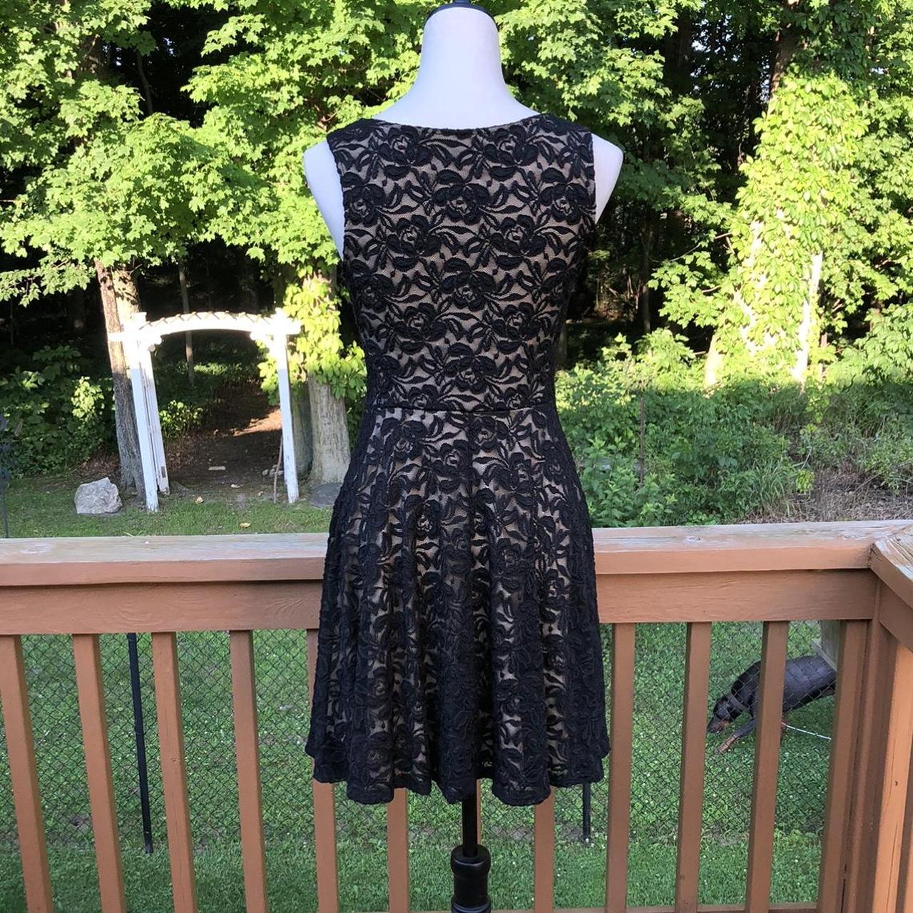 SOPRANO BLACK LACE DRESS SIZE:SMALL Black Tan Lined... - Depop