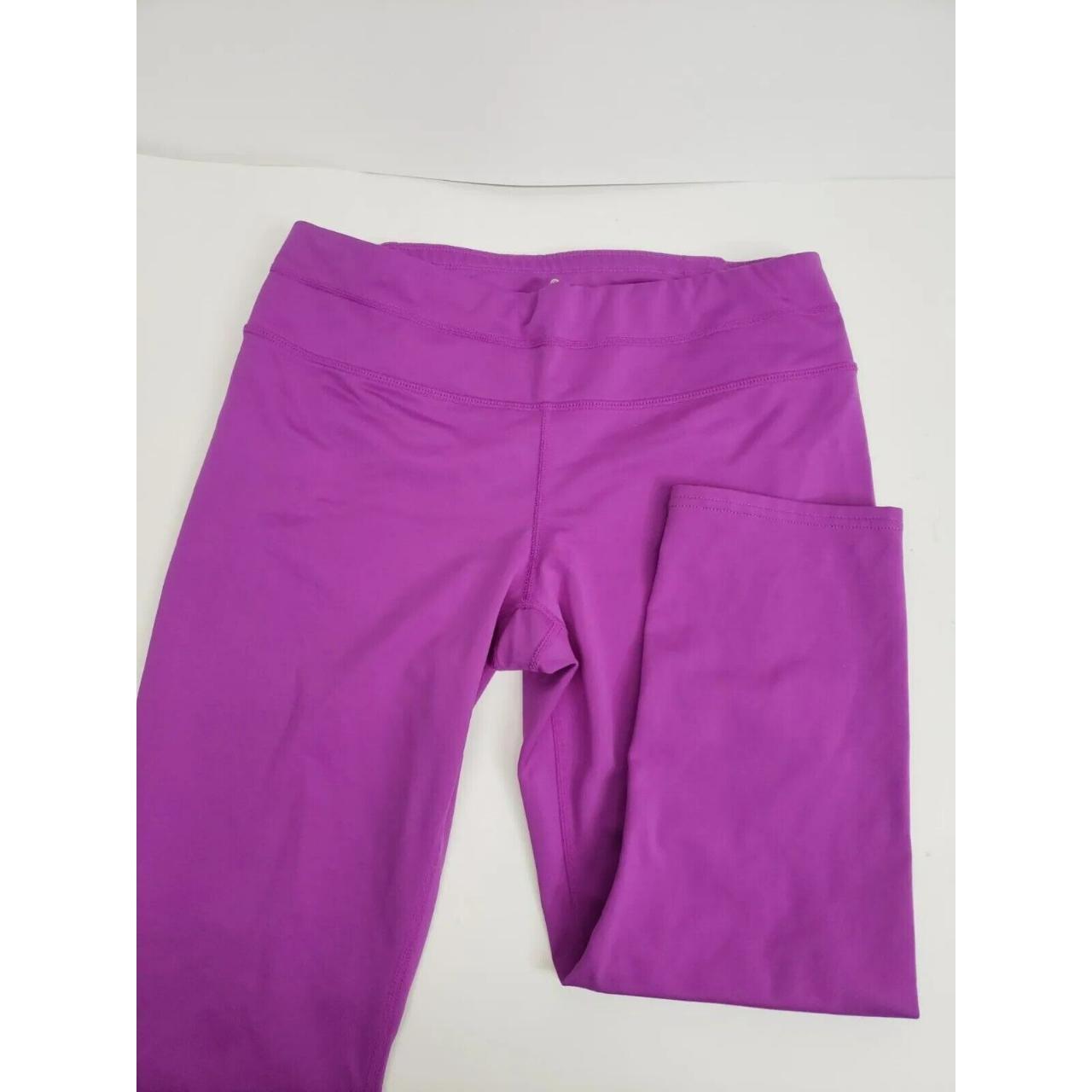 Athleta Womens Capri Leggings Purple Back Zippered... Depop