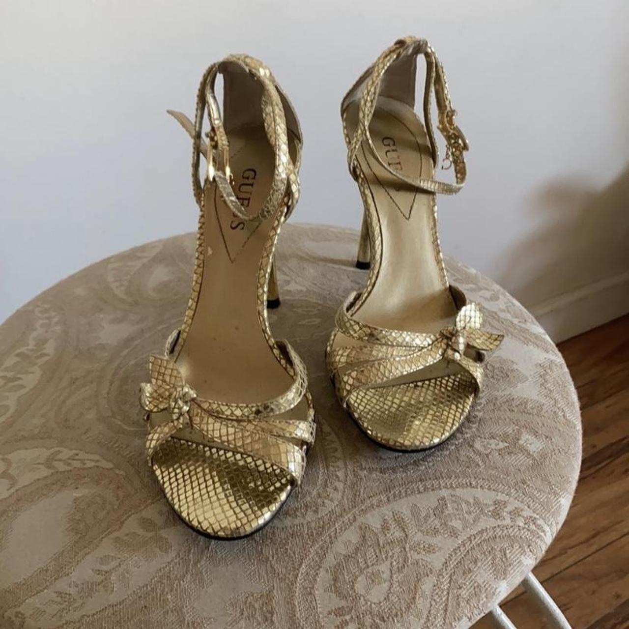 Guess sales gold sandals