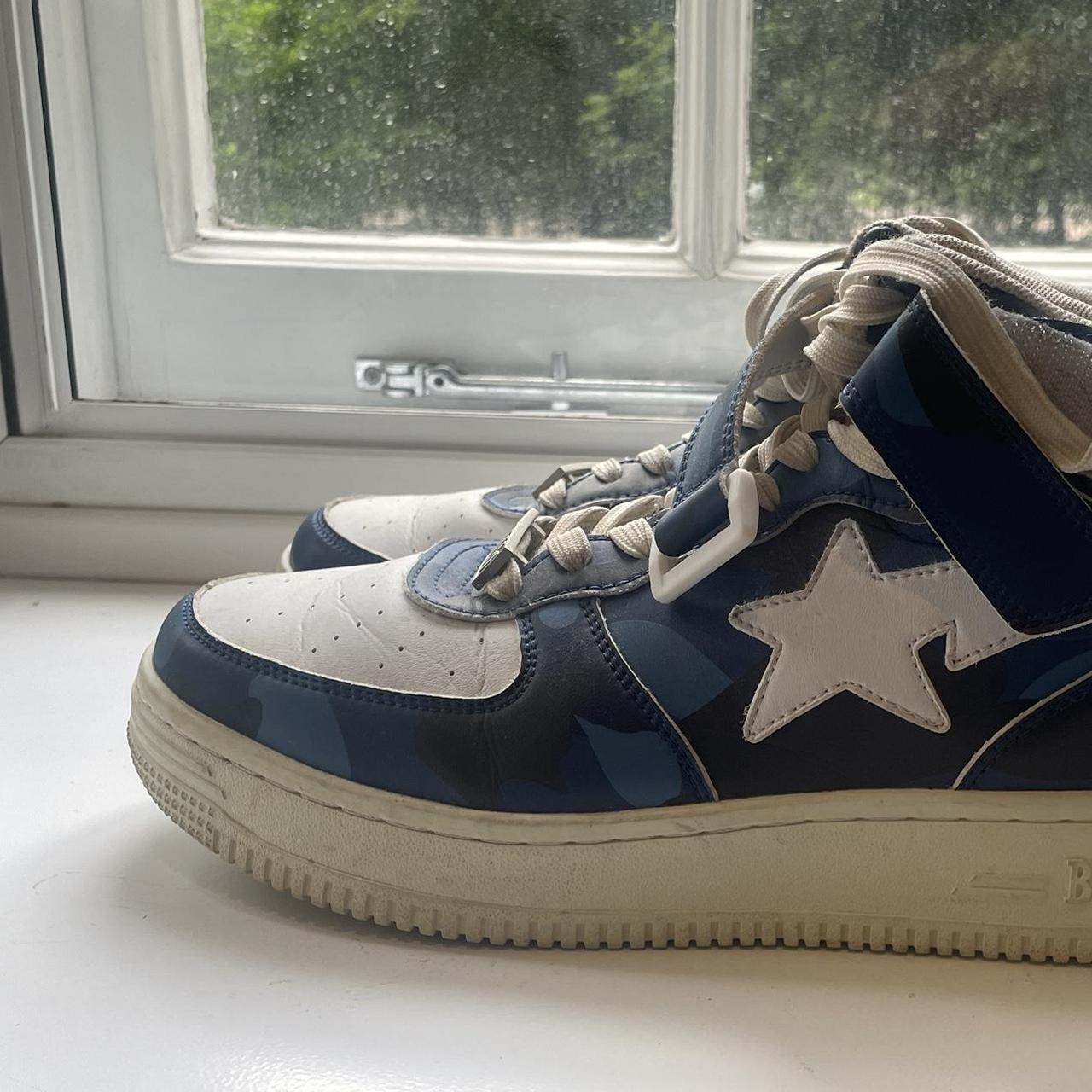 A Bathing Ape Bape Sta Mid Camo Navy Depop