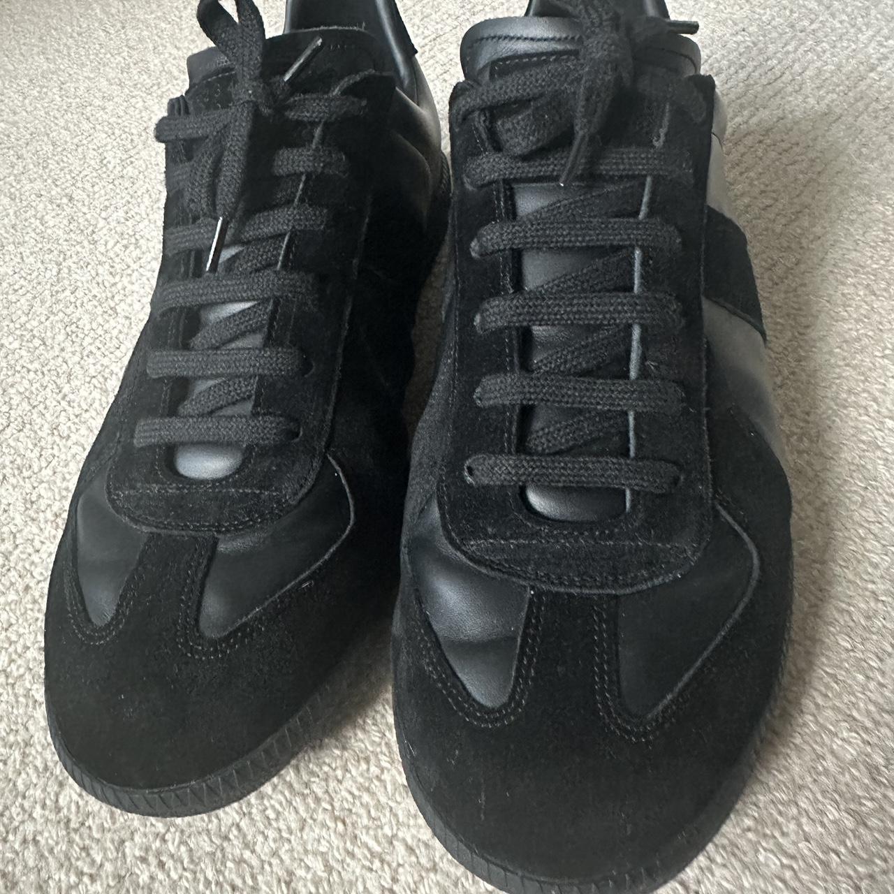 Black Maison Margiela Gats w/ black sole No... - Depop