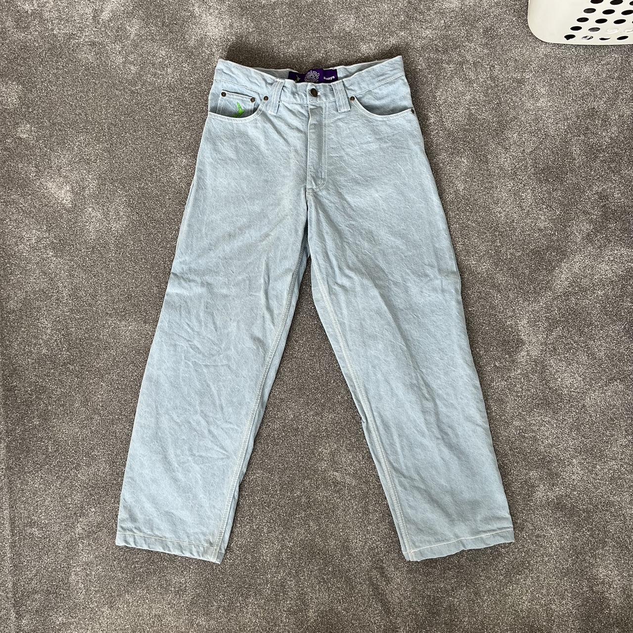 adwysd light blue jeans size M in perfect... - Depop
