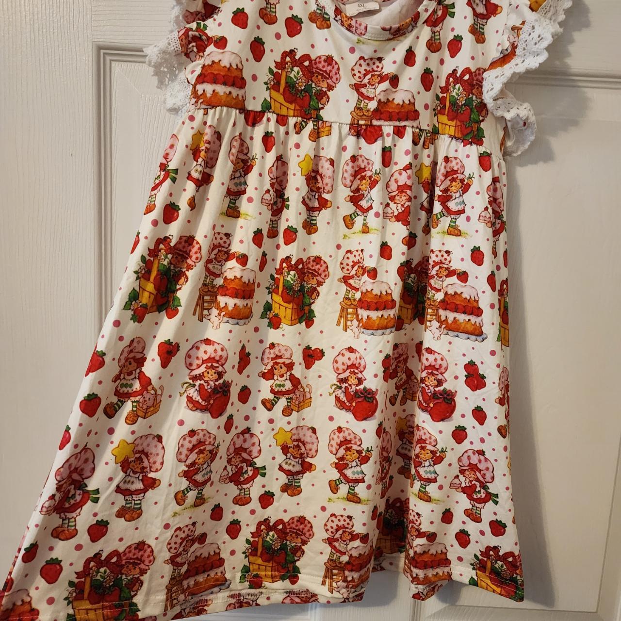 Strawberry Shortcake Little Girl Dress. Size... - Depop