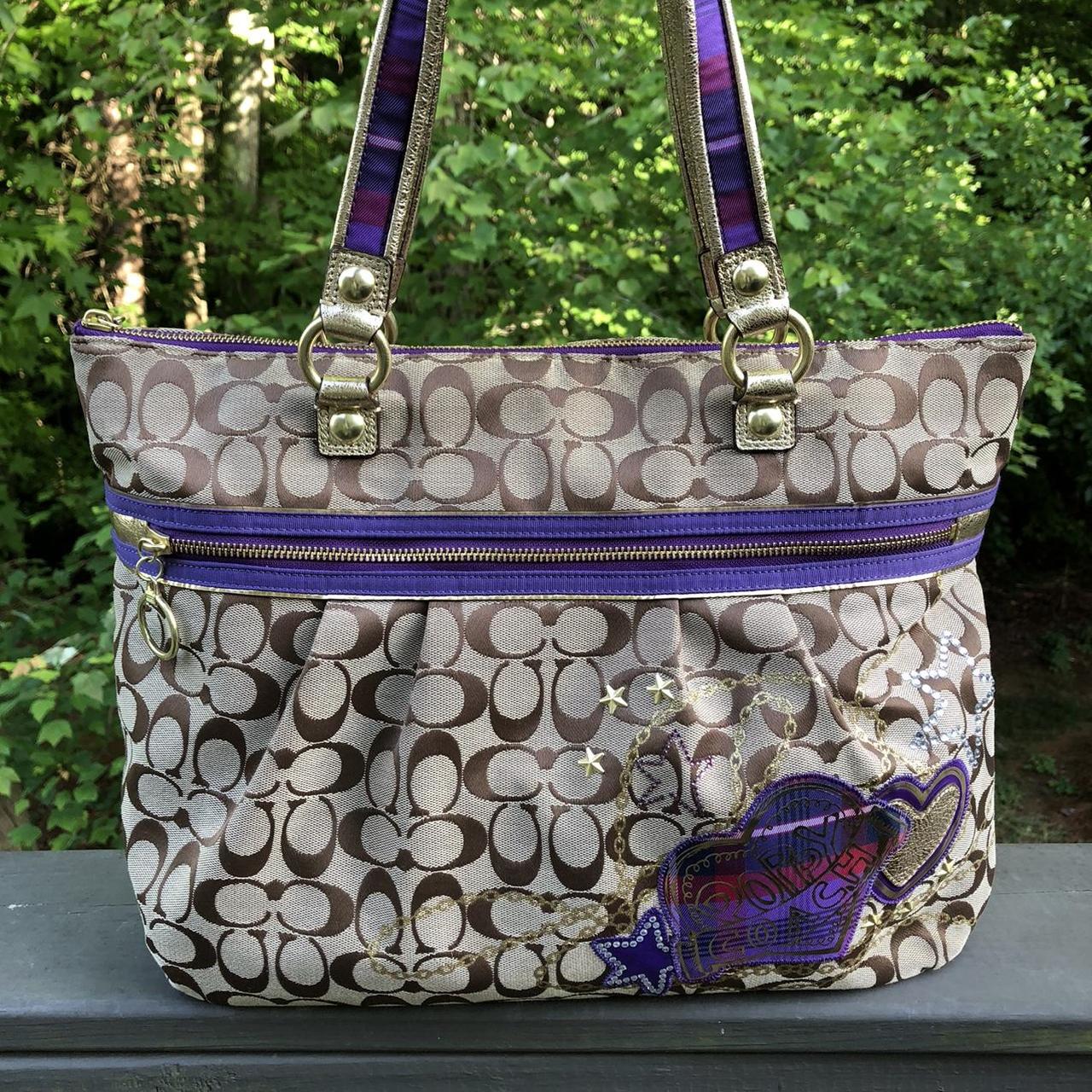 Coach Poppy Vintage Shoulder Bag. Approx 16x13x6. | Depop