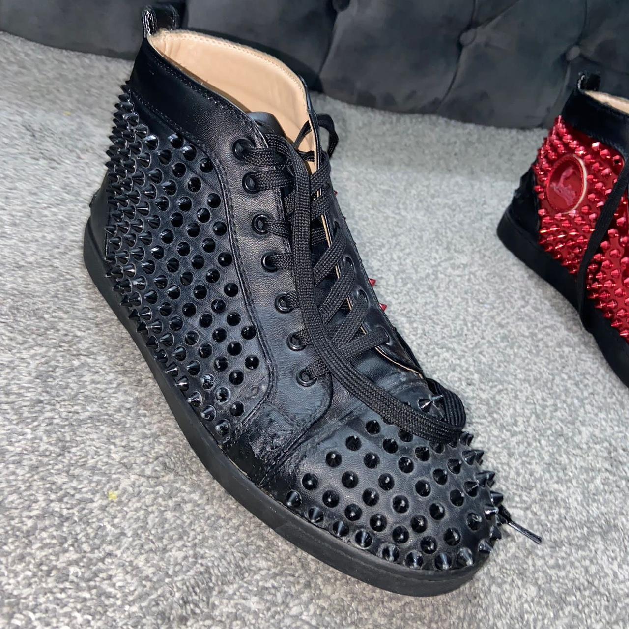 Black and red Christian louboutins Price can be... - Depop