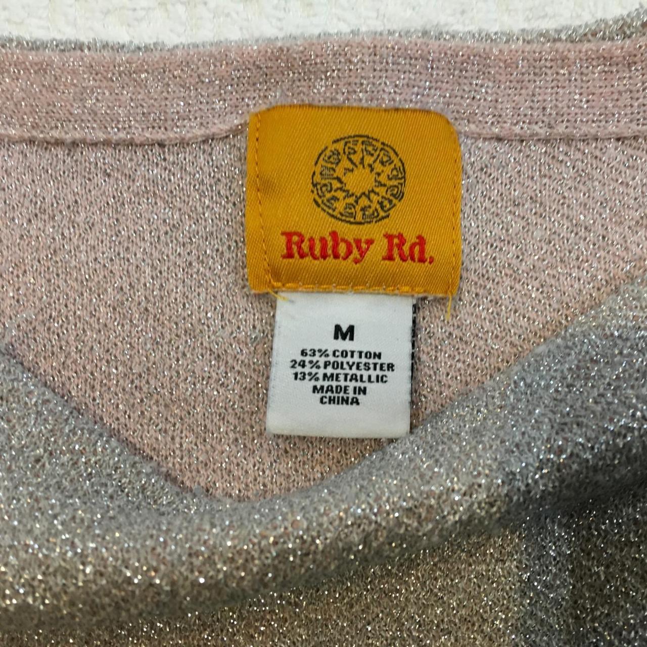 Ruby Rd. Women's Sweater - Silver/Pink - M – Ruby… - image 2