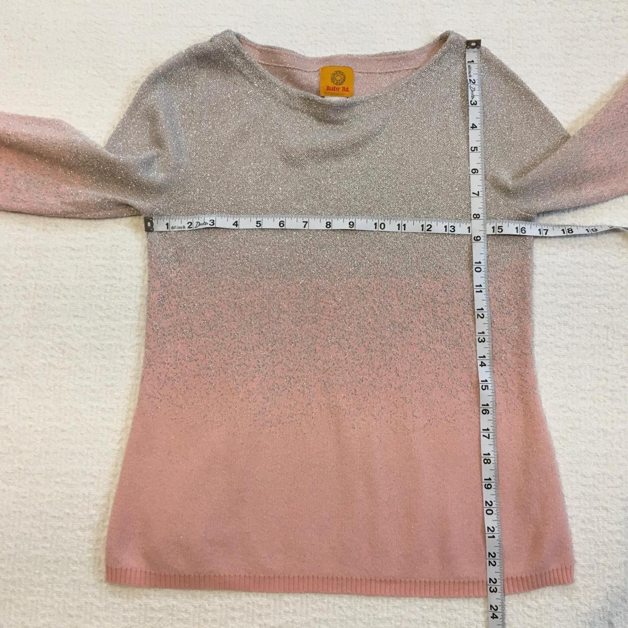 Ruby Rd. Women's Sweater - Silver/Pink - M – Ruby… - image 4