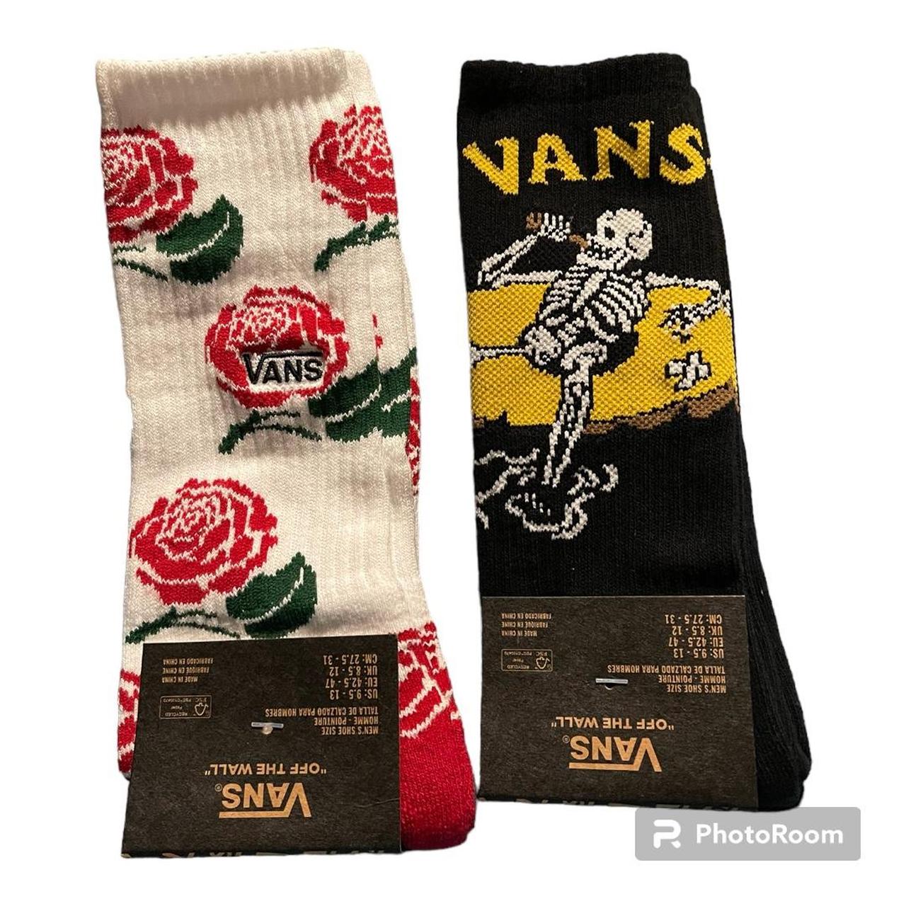 VANS “OFF THE WALL” SET OF 2 MENS SOCKS SIZE 9.513 Depop