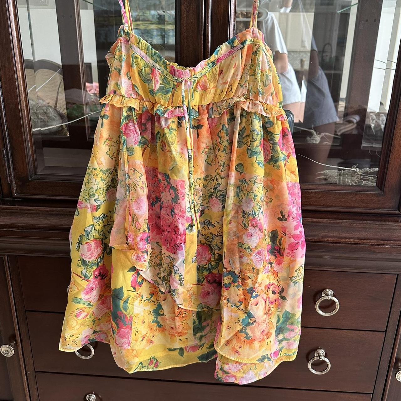 Honeyplum Floral Babydoll Dress New with tags - Depop