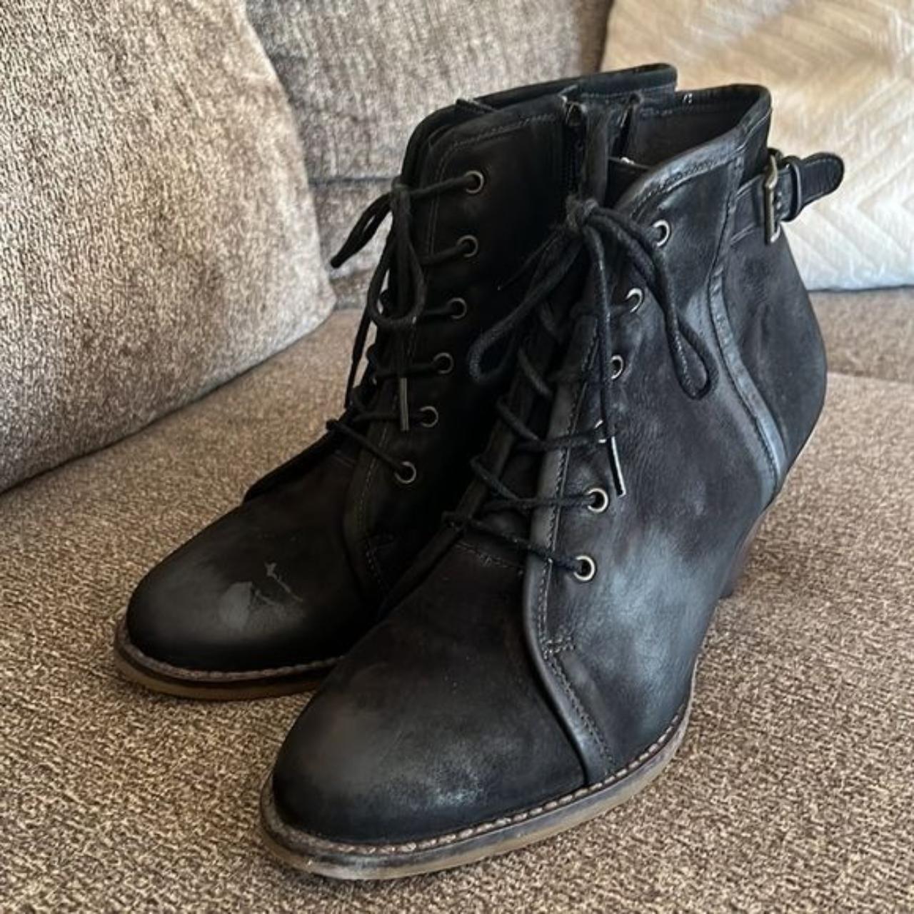 San Marina leather lace up ankle boots EU 40 US. Depop