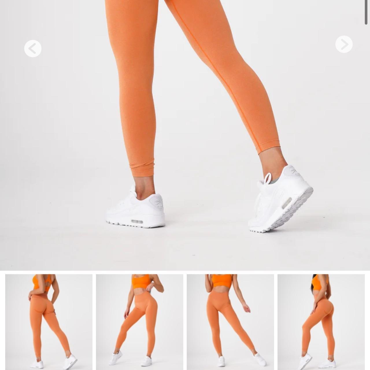 NVGTN Curve Seamless Leggings - Sunset Orange