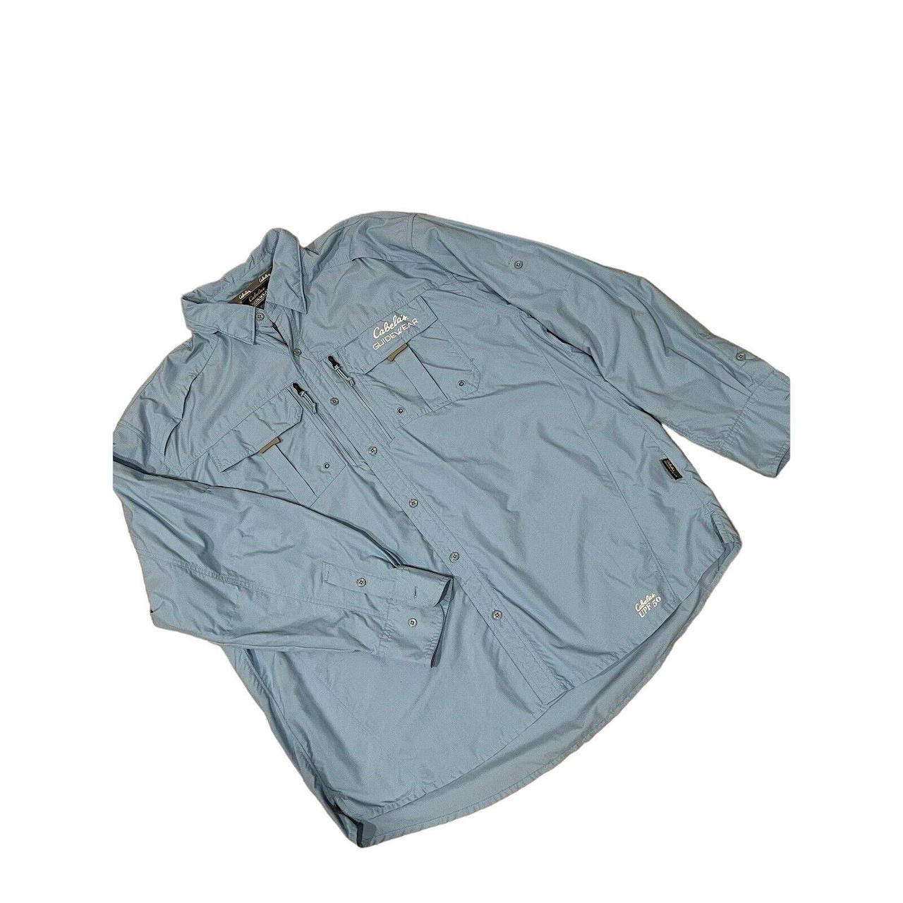 Cabelas Men's Long Sleeve Vented Fishing Shirt Size - Depop