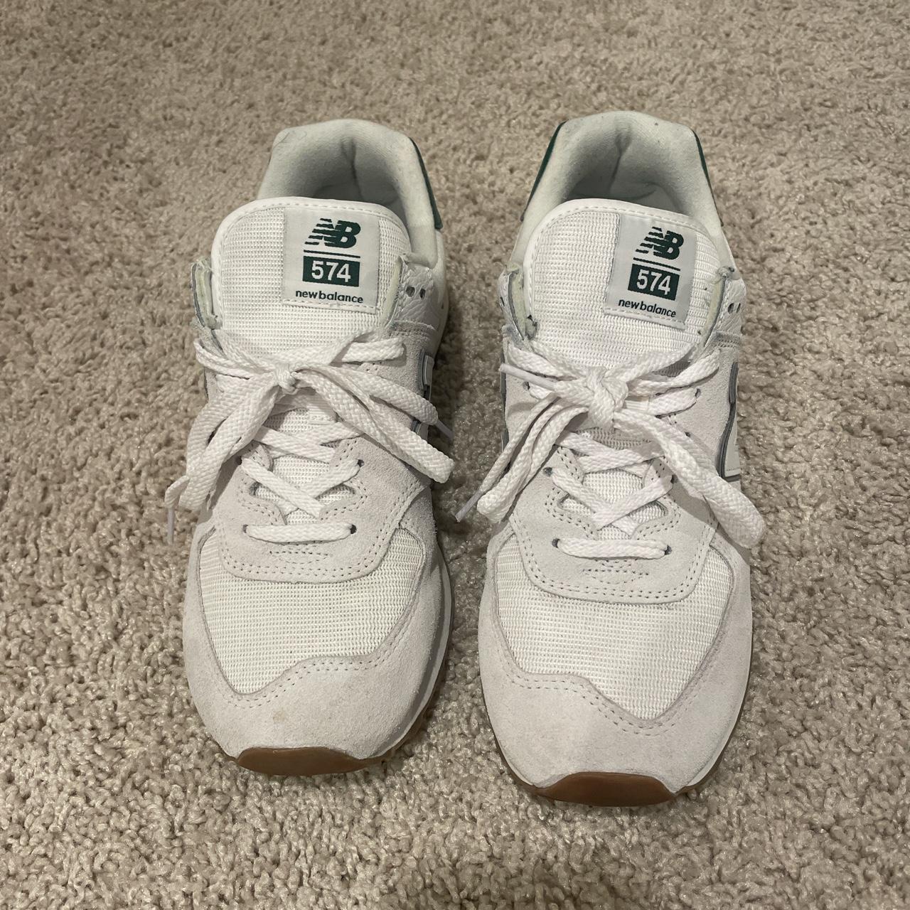 New Balance 574 white *Comes as is in picture - Depop