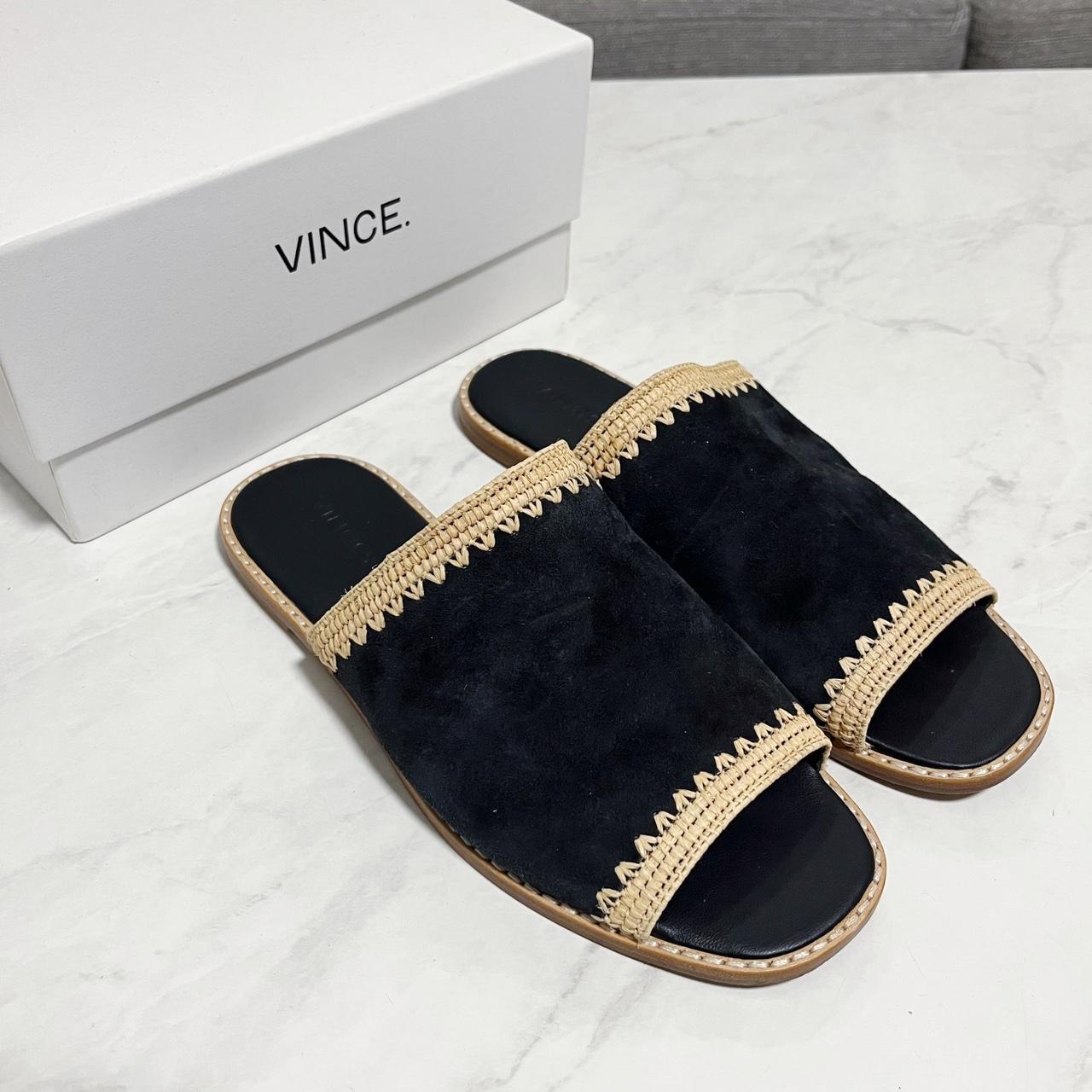 Vince on sale suede slides