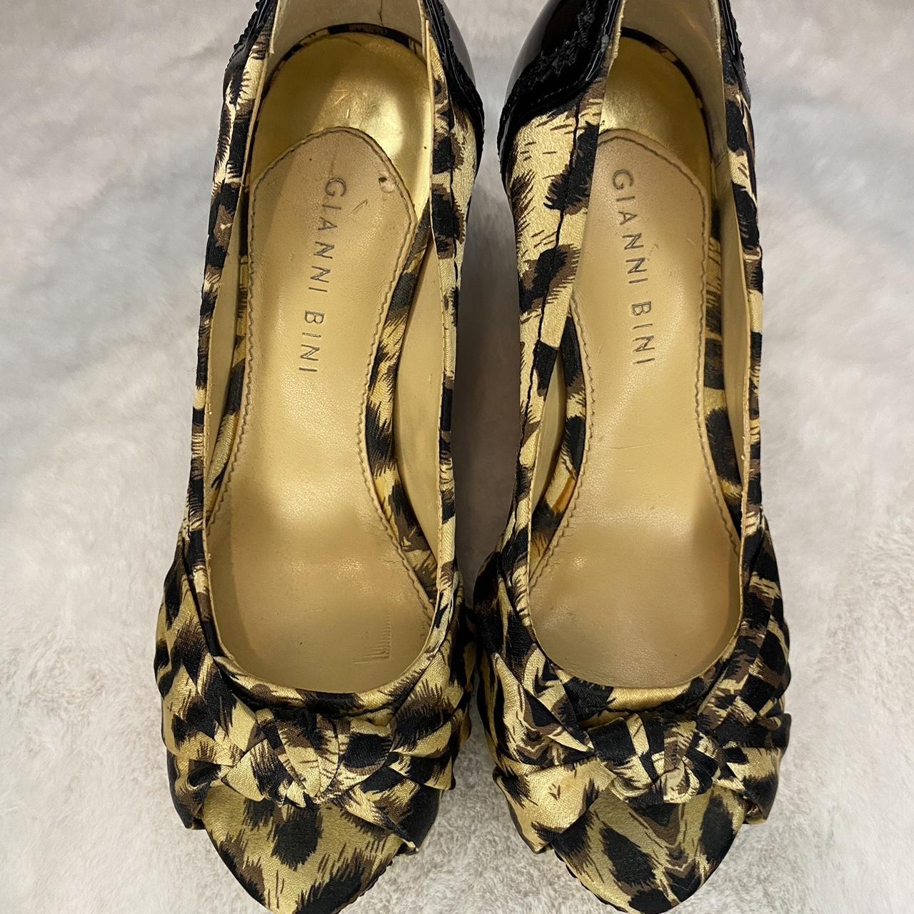 Gianni bini leopard heels sale