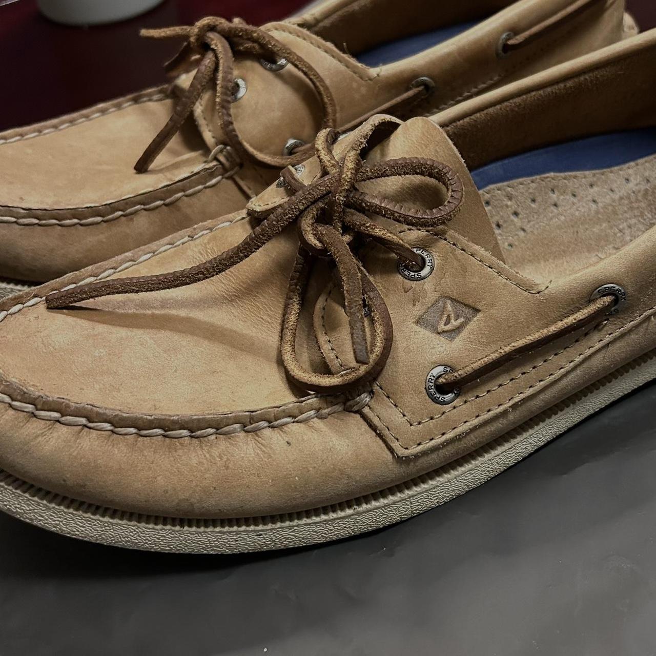 Tan sahara sperry hot sale boat shoe