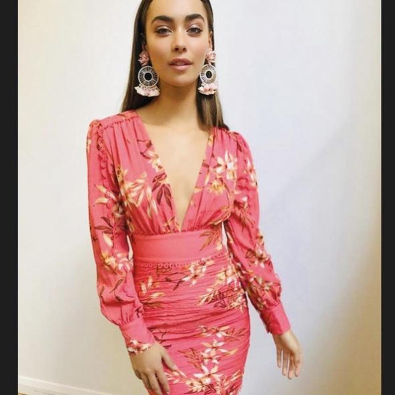 Sheike pink Jasmine floral dress- size 10, Worn