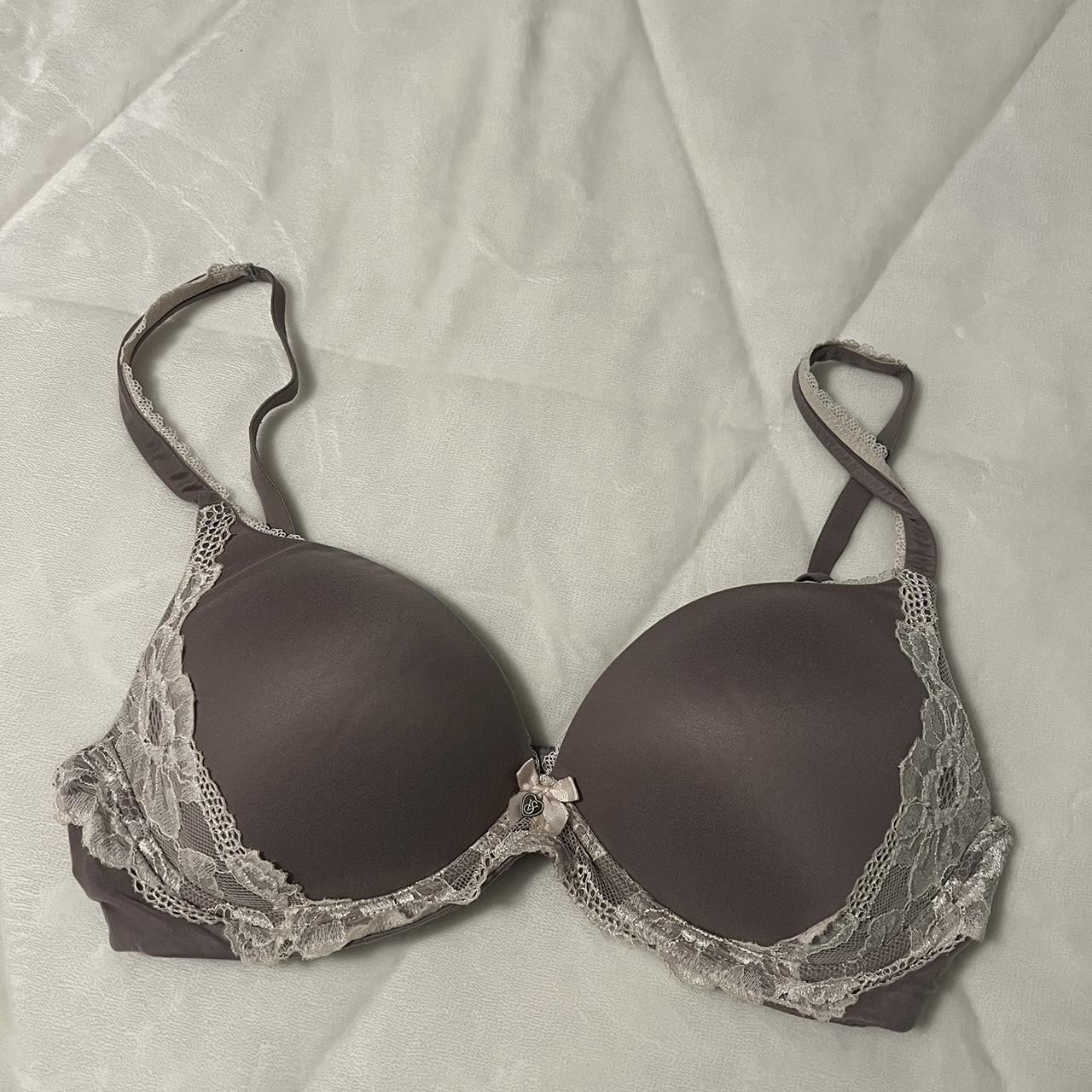 Victoria Secret Bra Gray Size 36C - Depop