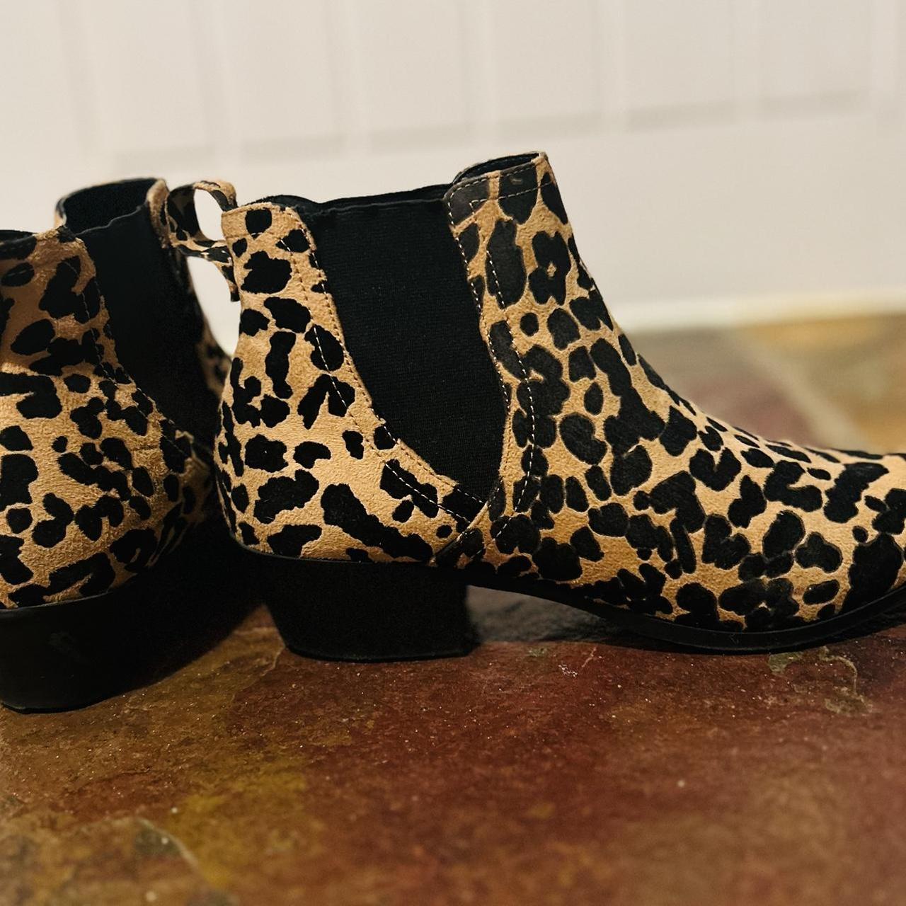 office animal print boots