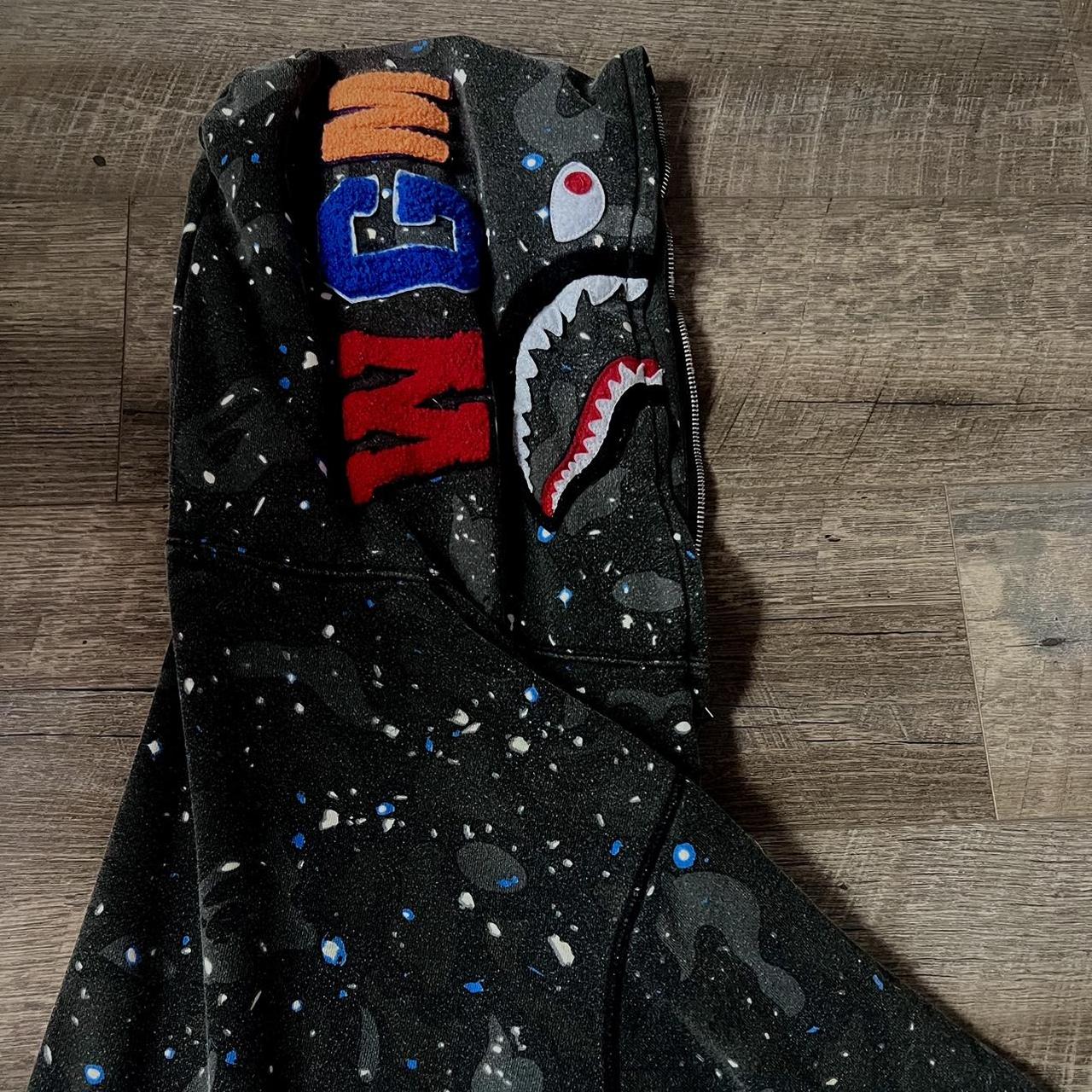 BAPE Space Camo Shark WGM Full-Zip Hoodie, 2XL,