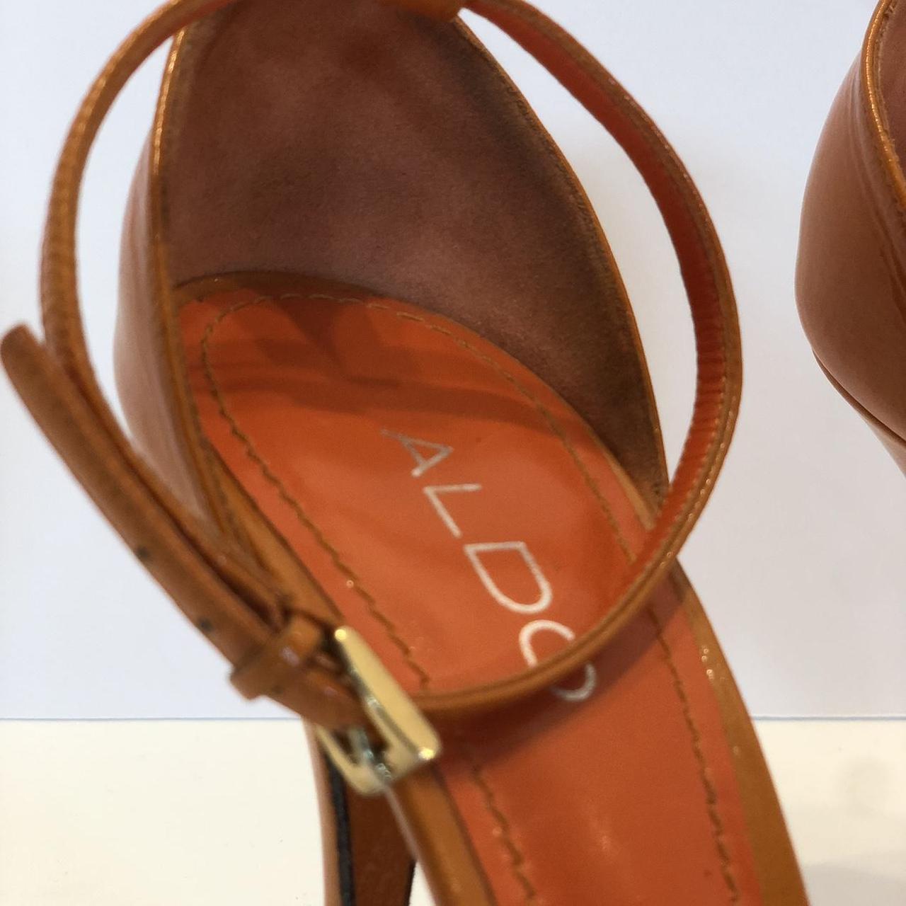 aldo orange heels