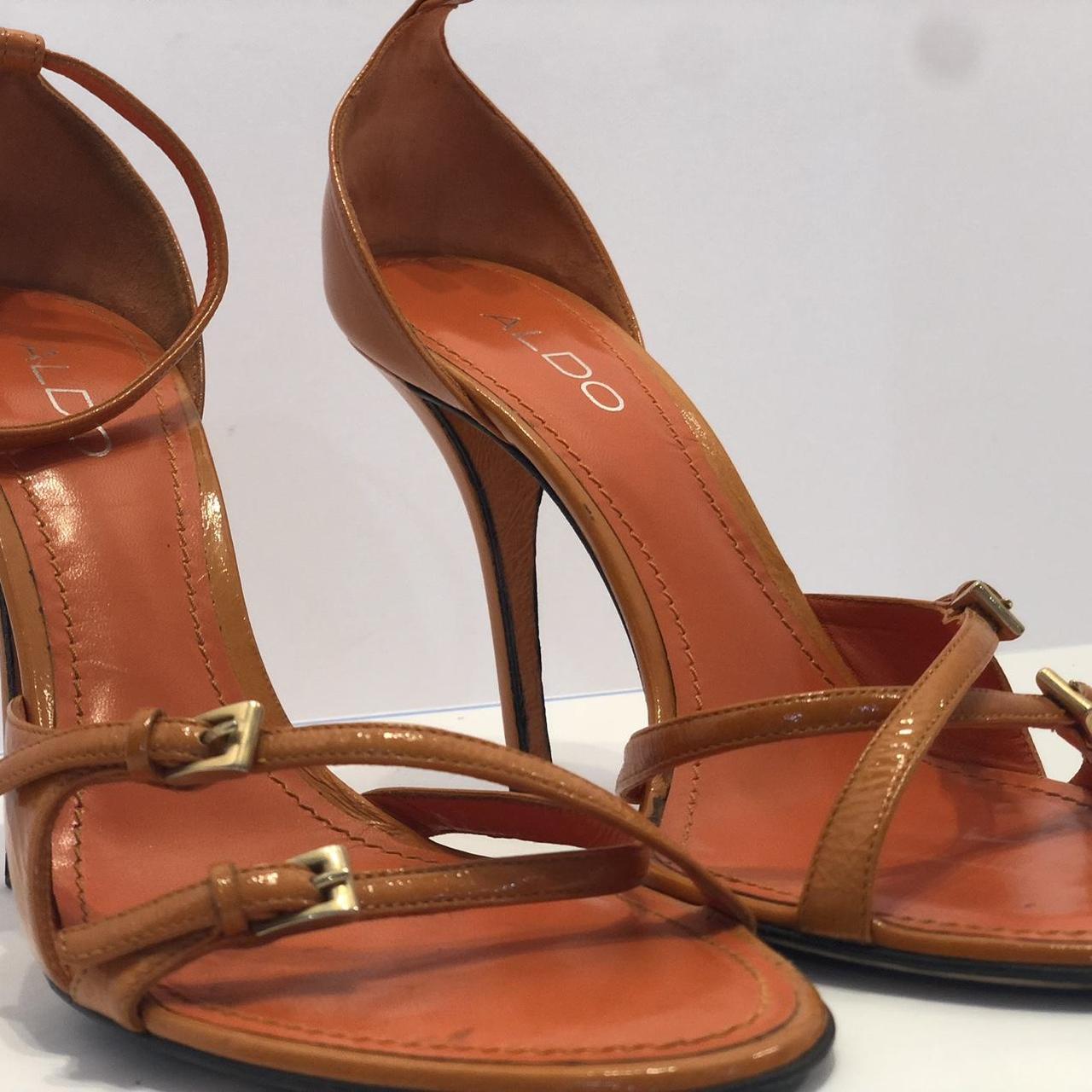 aldo orange heels