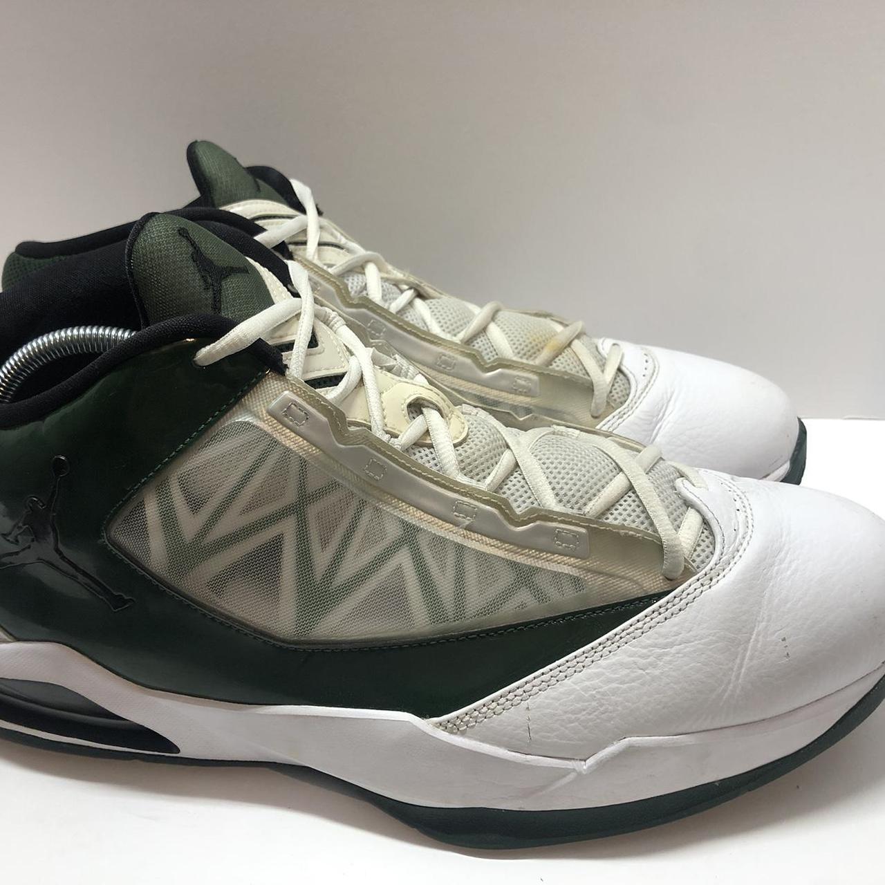 jordan LN4 men shoes size 16 white green. Few