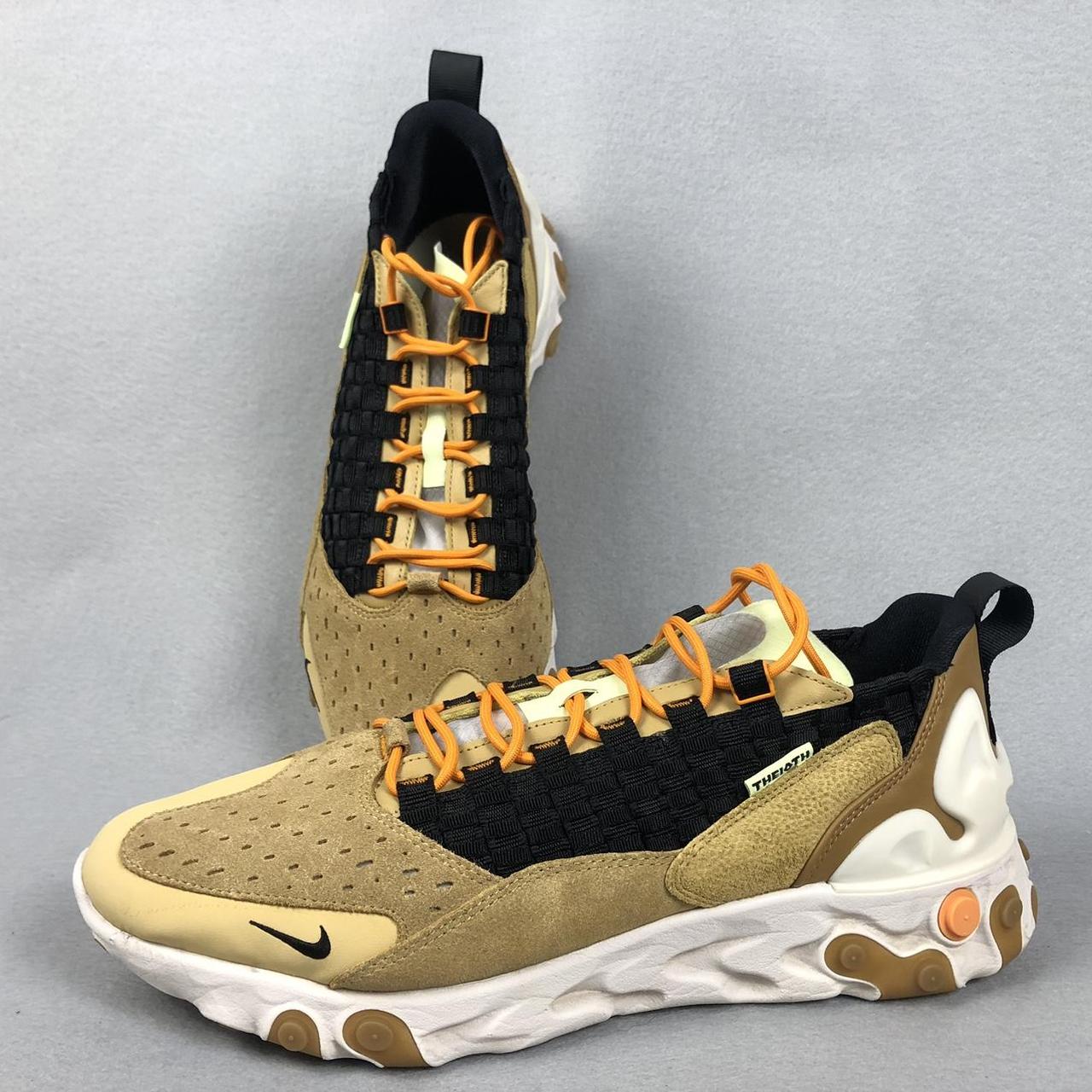 NIB NIKE REACT SERTU MEN US 11.5 GOLD BLACK THEIOTH