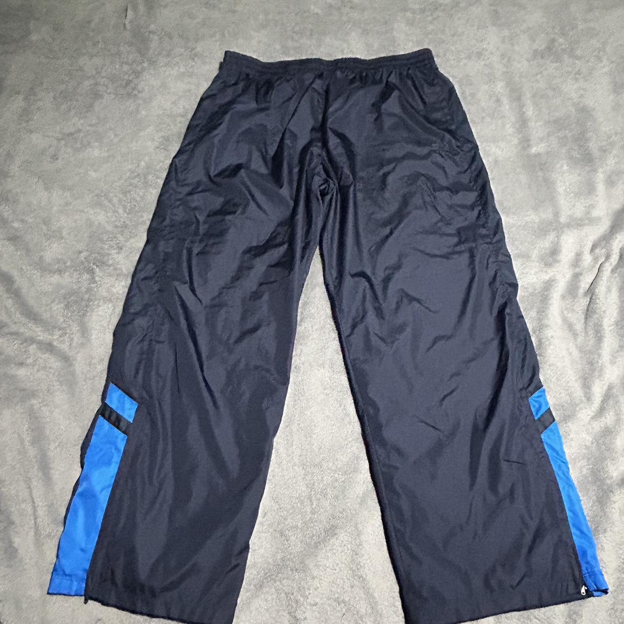 Blue track pants, Y2K Streetwear