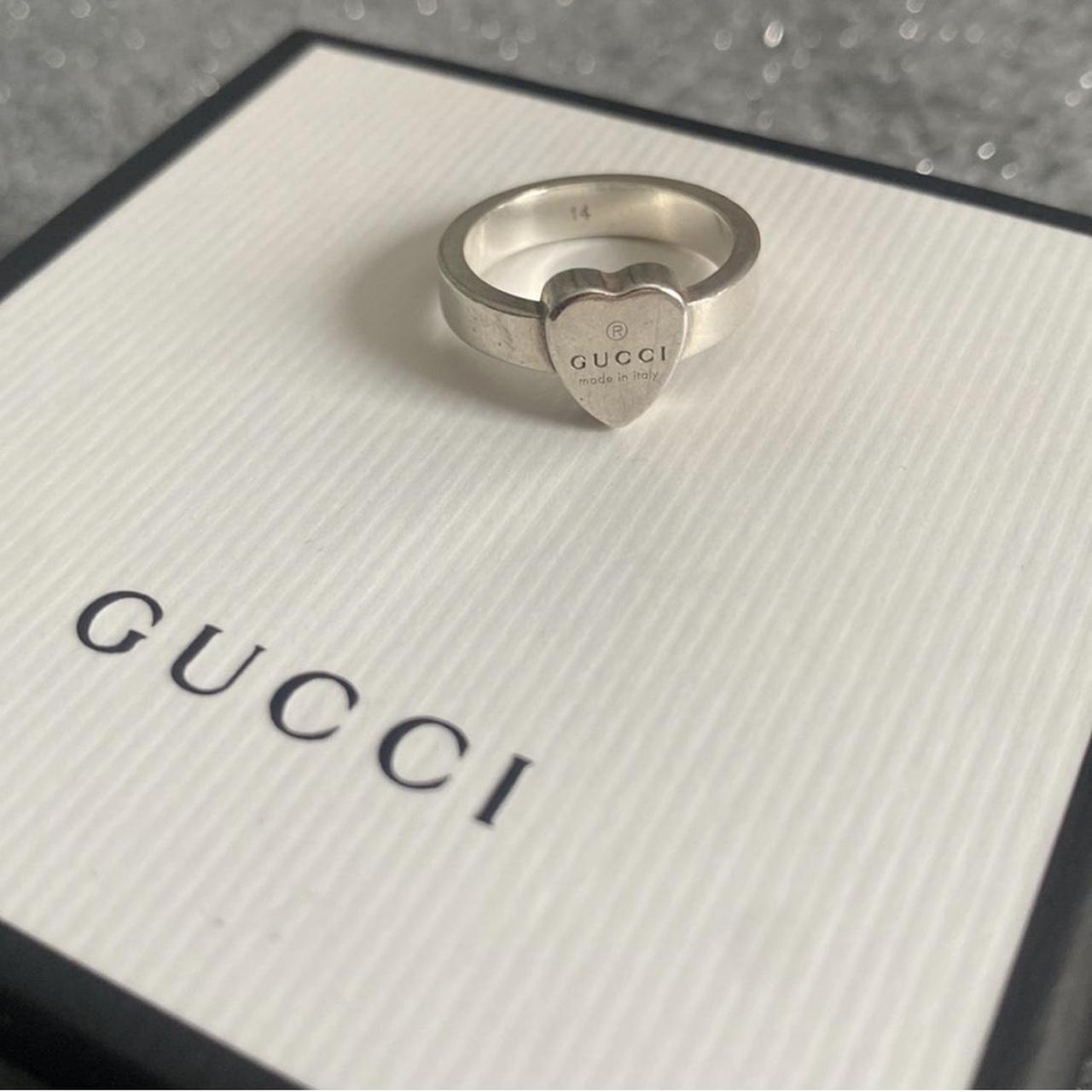 Gucci Heart store Ring Size 14 (6 3/4)