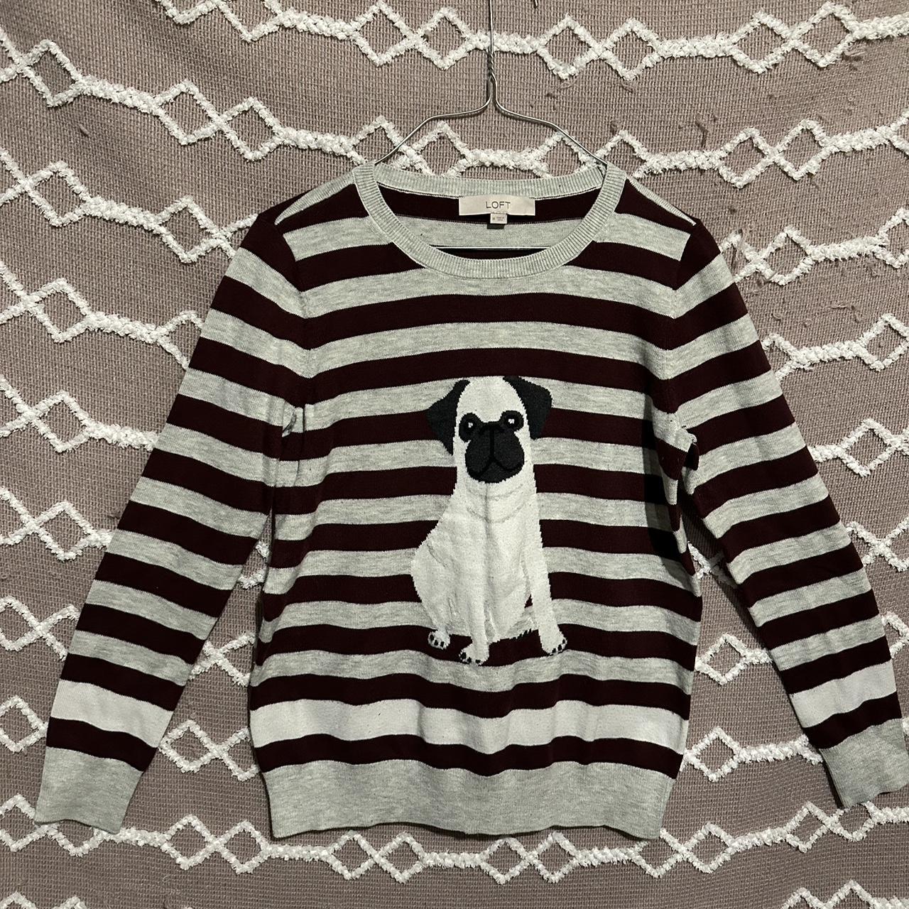 Loft hot sale pug sweater