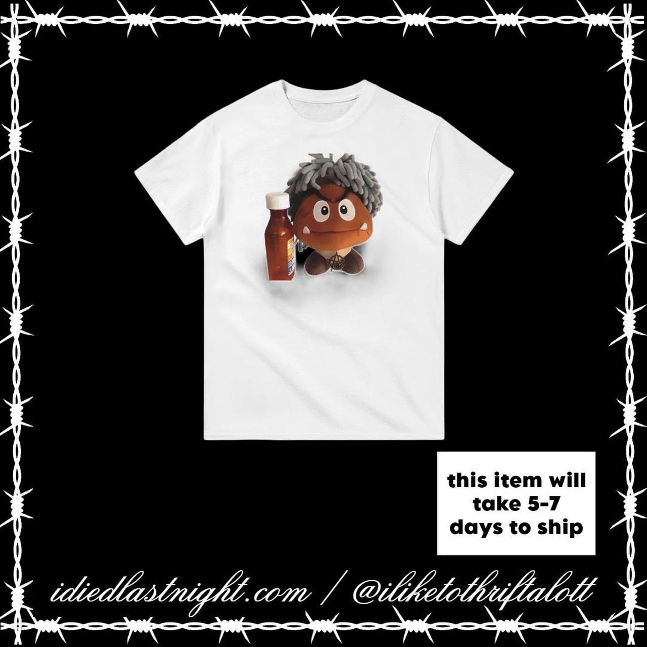 Ken Carson goomba white tee Ignore black around... - Depop