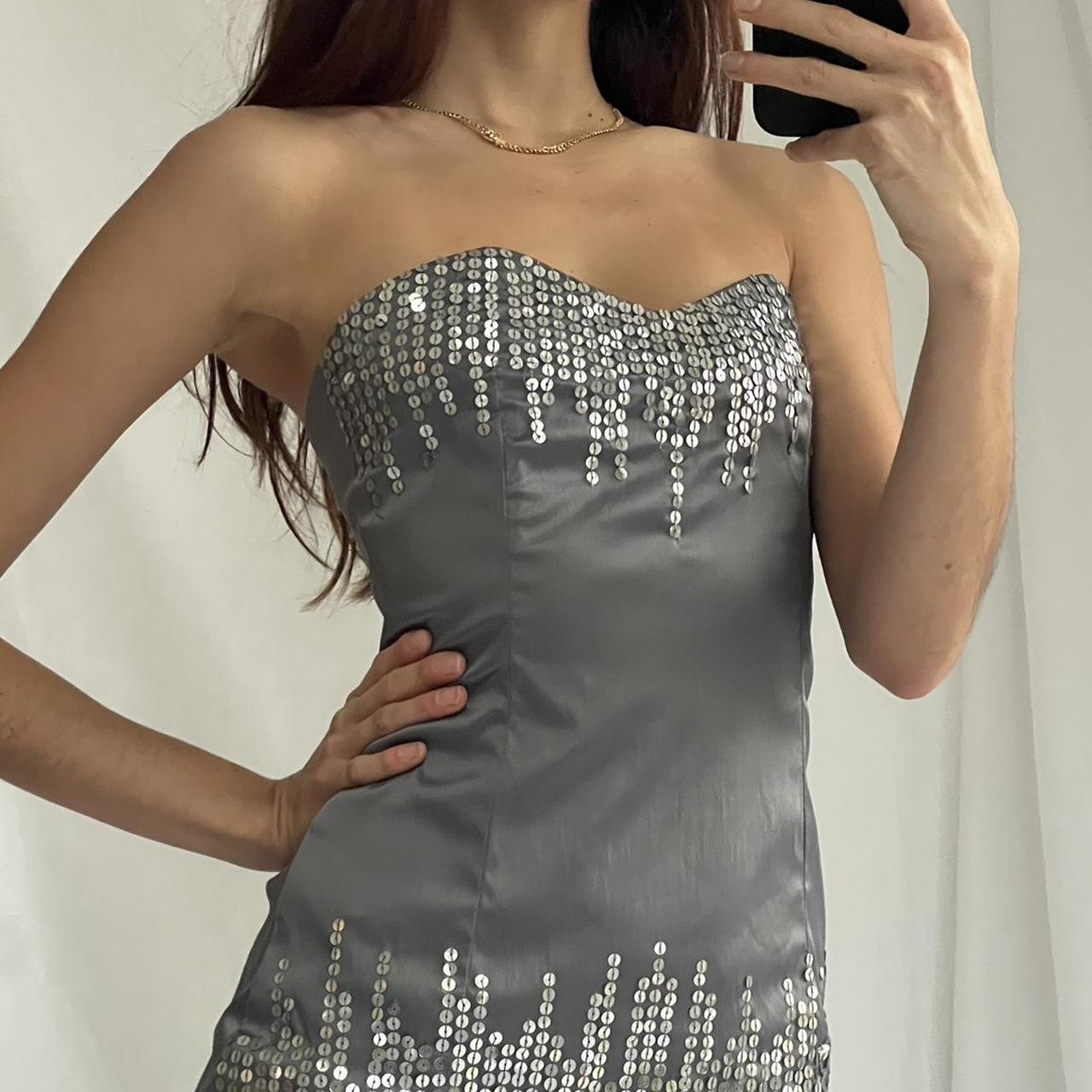 Free shipping Old label New look silver corset... Depop