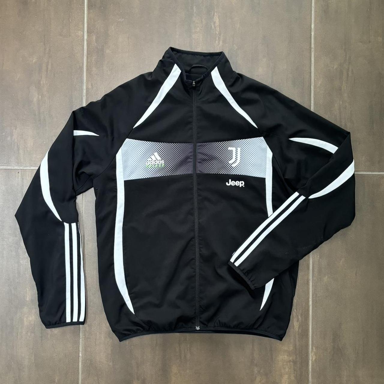 Palace x Juventus black zip up track jacket. | Depop