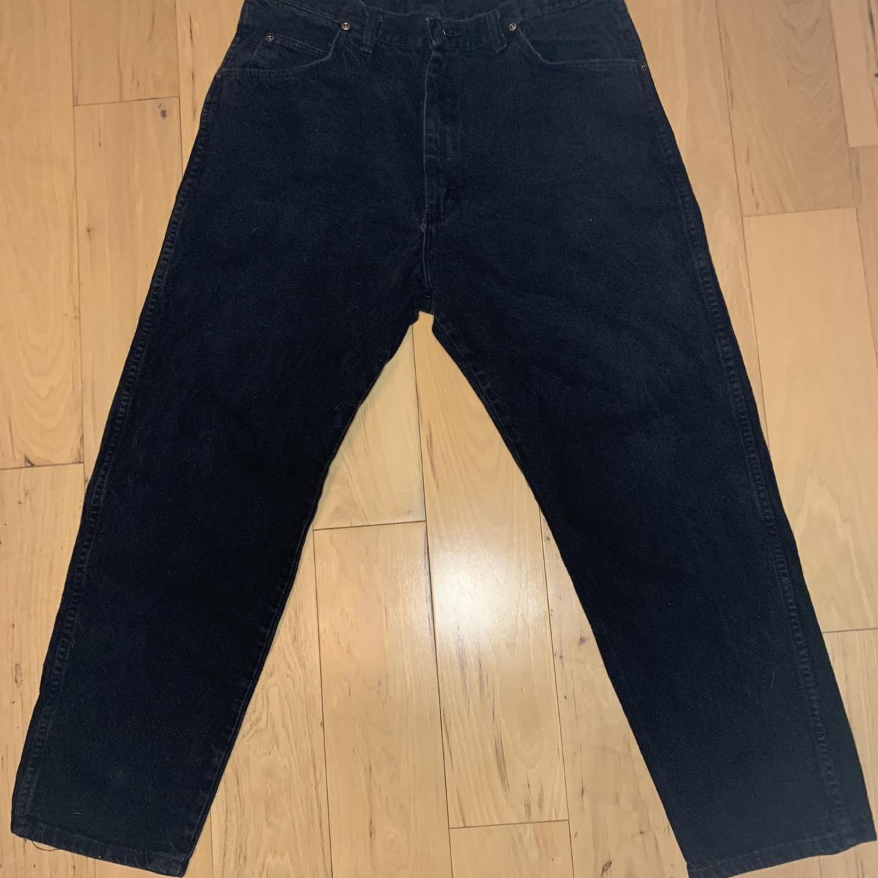 mens wrangler black jeans