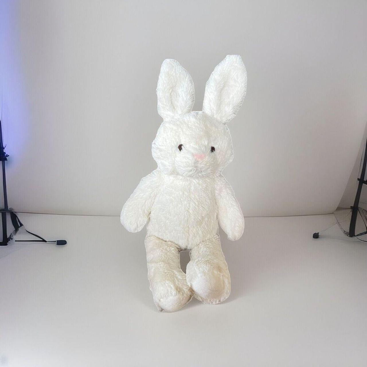 Pottery Barn Kids White Bunny Rabbit Plush Upright. Depop